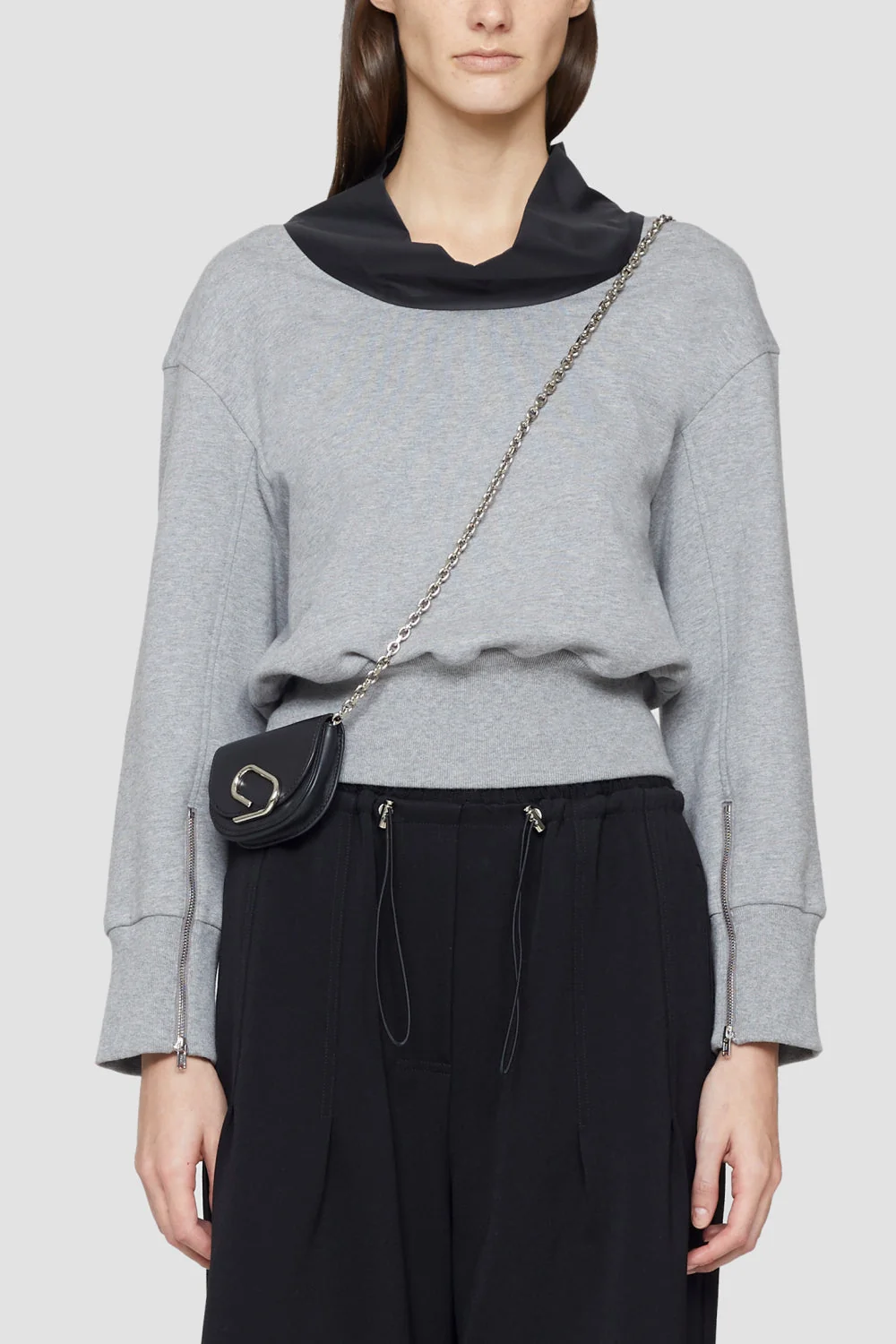3/4 Sleeve French Terry Cowl Neck - Image 2