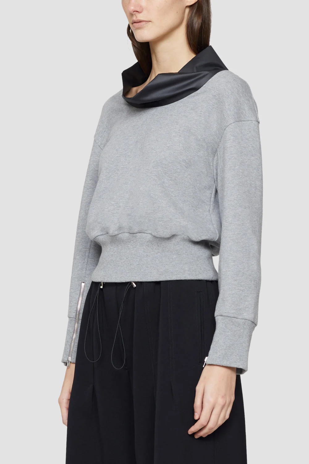 3/4 Sleeve French Terry Cowl Neck - Image 4