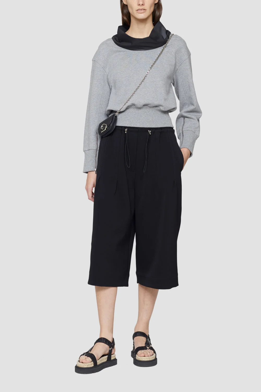 3/4 Sleeve French Terry Cowl Neck - Image 7