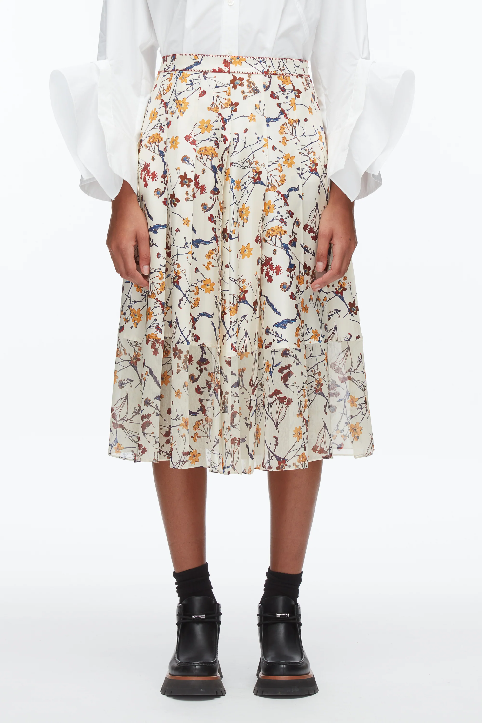 Bliss Floral Pleated Skirt - Image 3