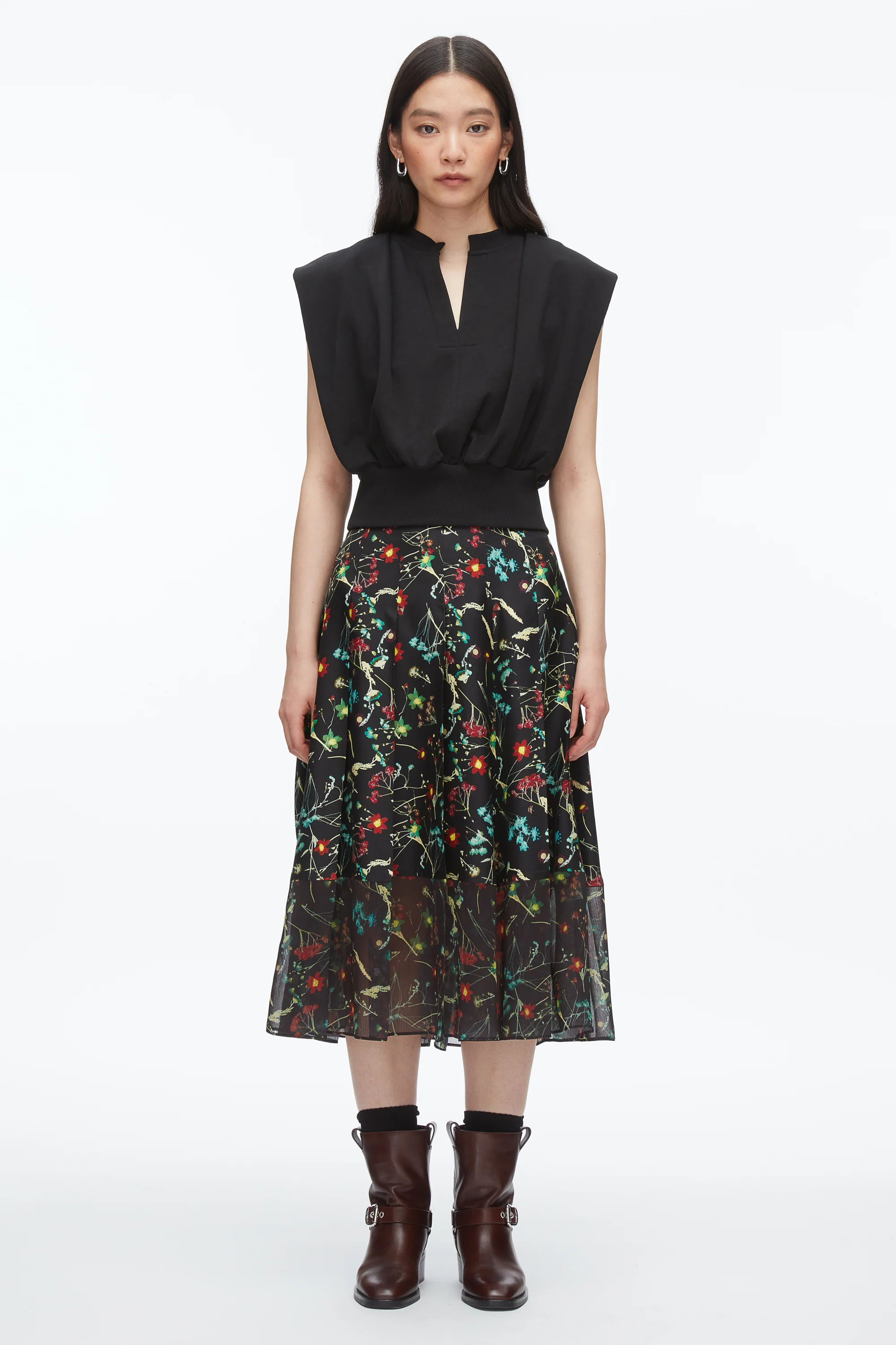 Bliss Floral Pleated Skirt - Image 8
