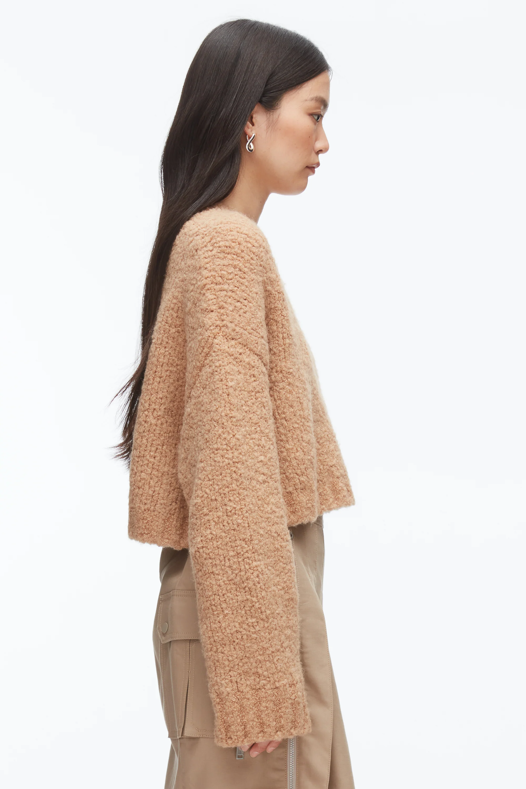 Boucle Zipper Crewneck - Image 4