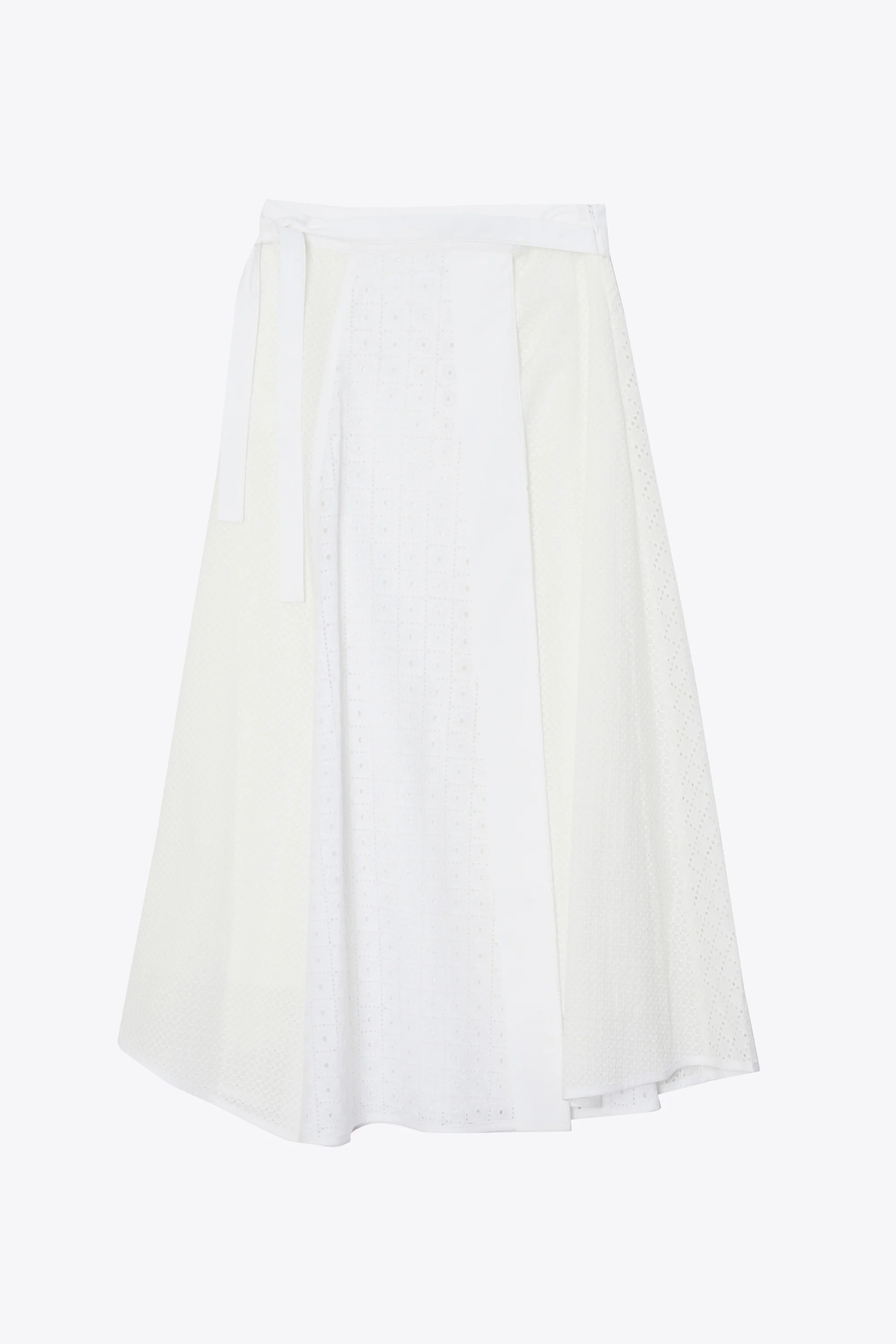 Broderie Anglaise Patchwork Midi Skirt - Image 7