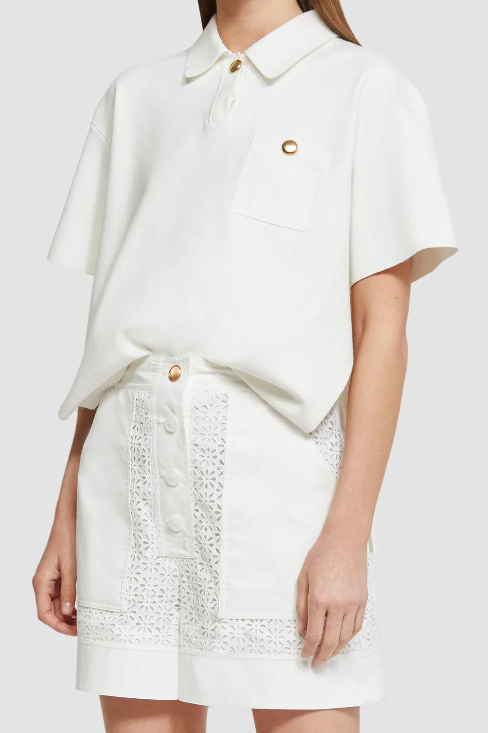 Broderie Anglaise Utility Shorts - Image 5