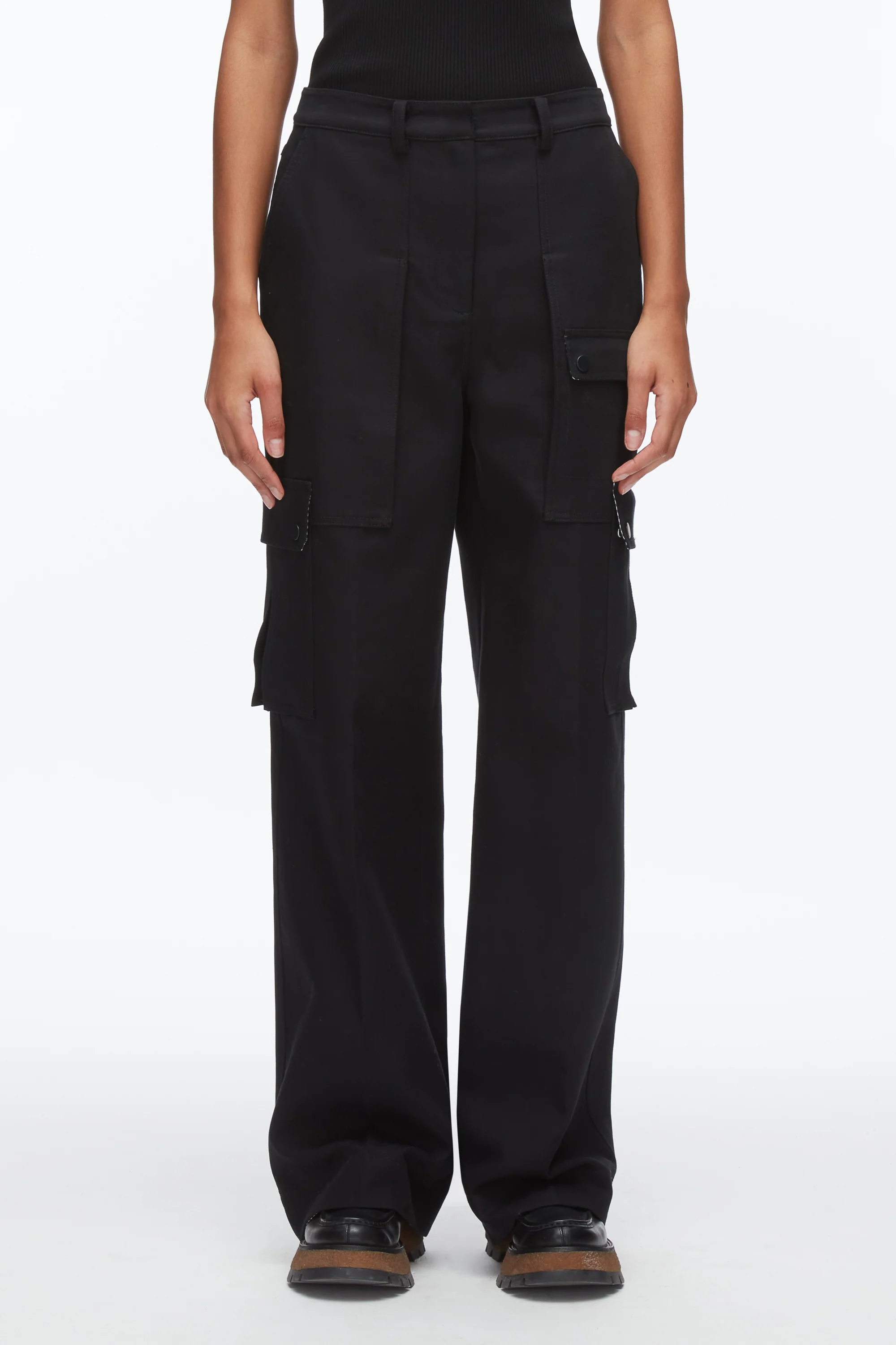 Carpenter Cargo Pants with Plaid Cuffs - Image 9