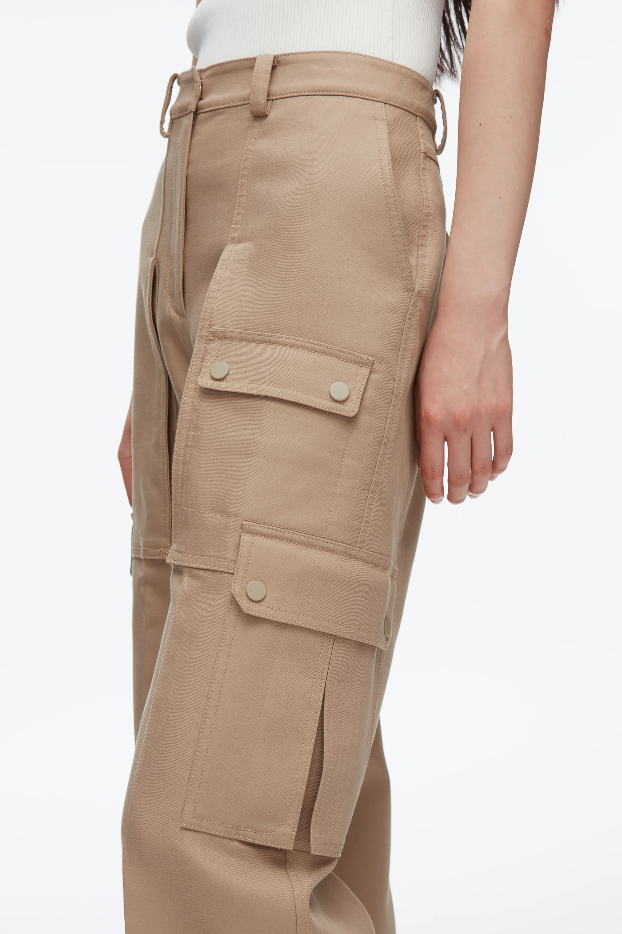 Carpenter Cargo Pants with Plaid Cuffs - Image 15