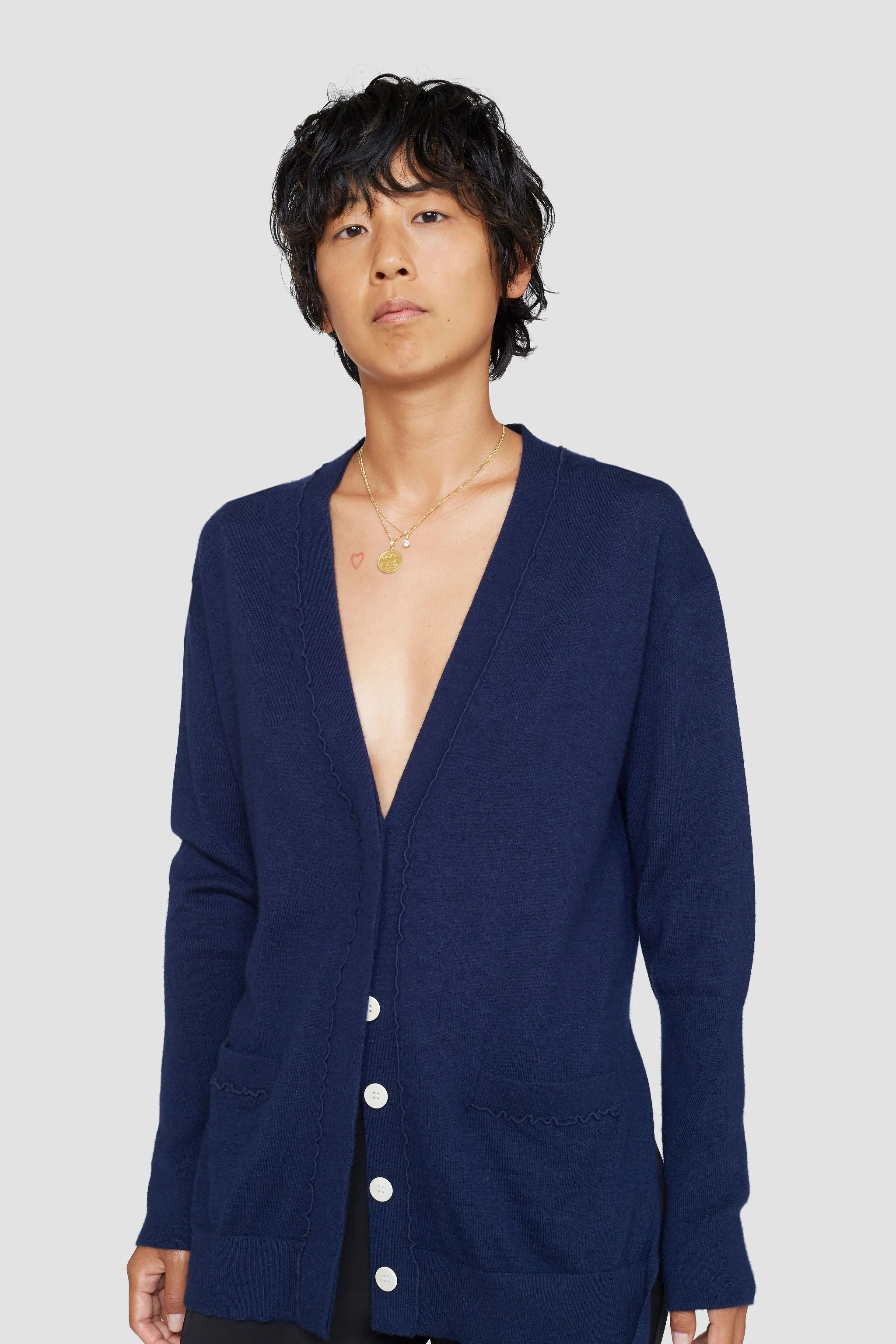 The Cashmere Cardigan With Side Slits - Image 2