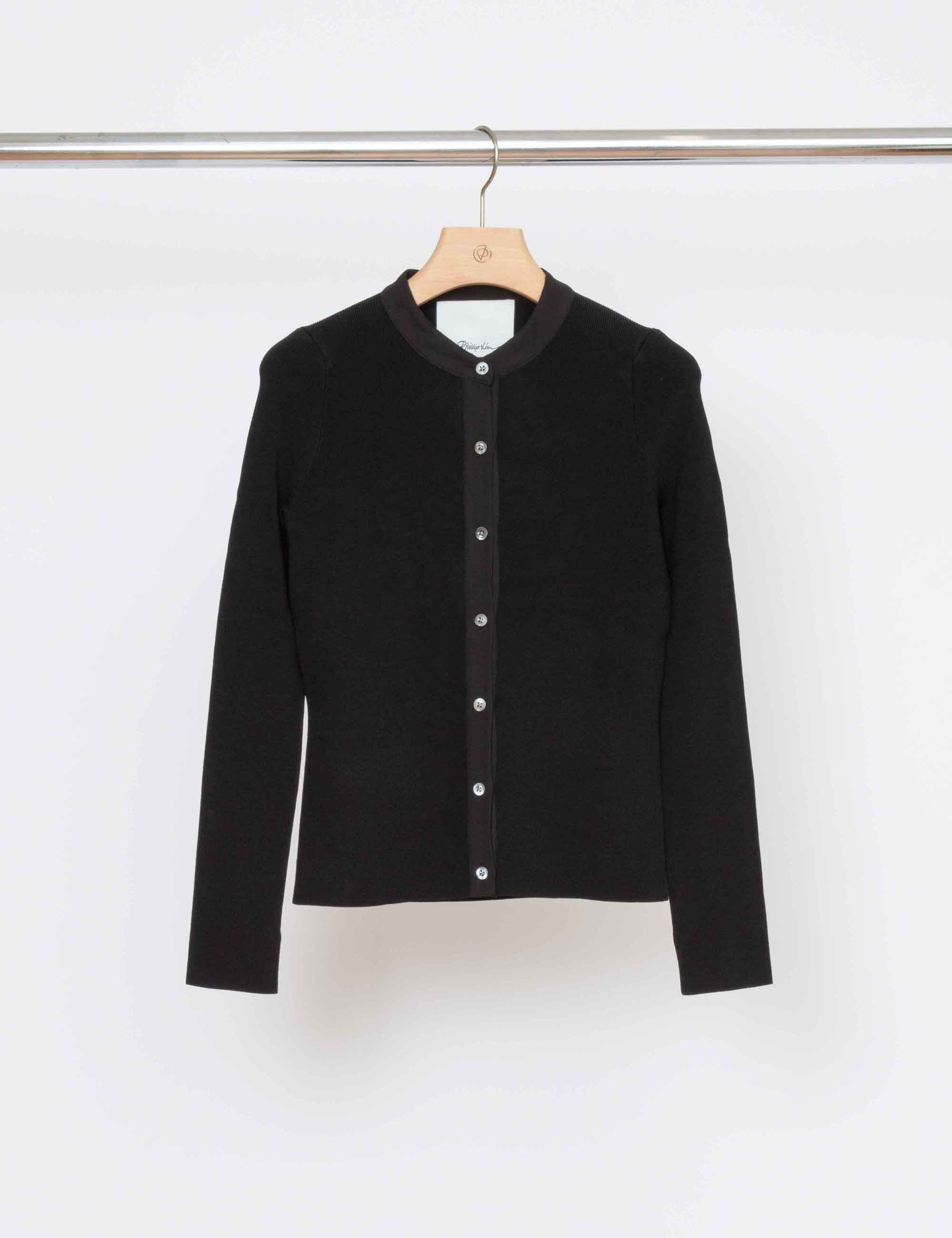Compact Rib Crewneck Cardigan - Image 8