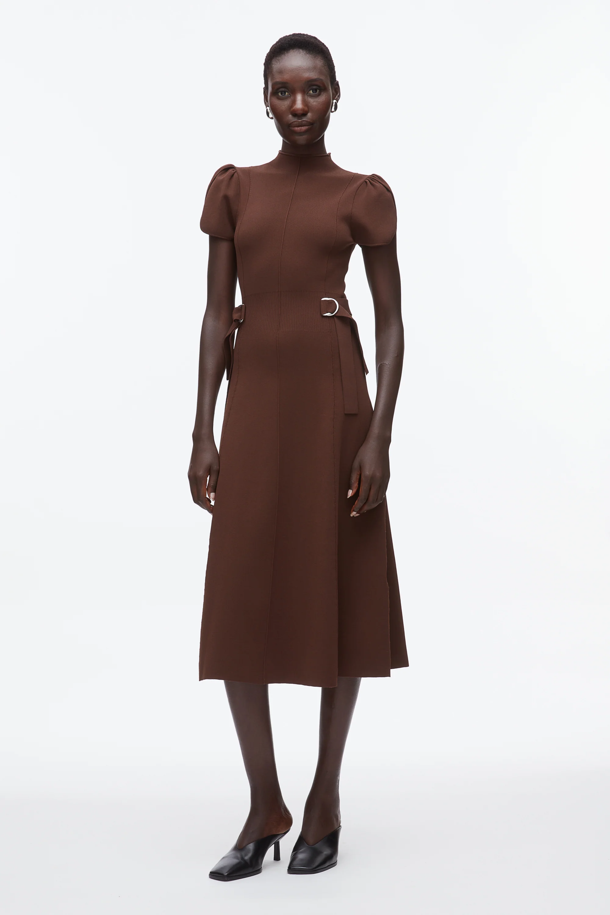 Compact Rib Tulip Dress - Image 2