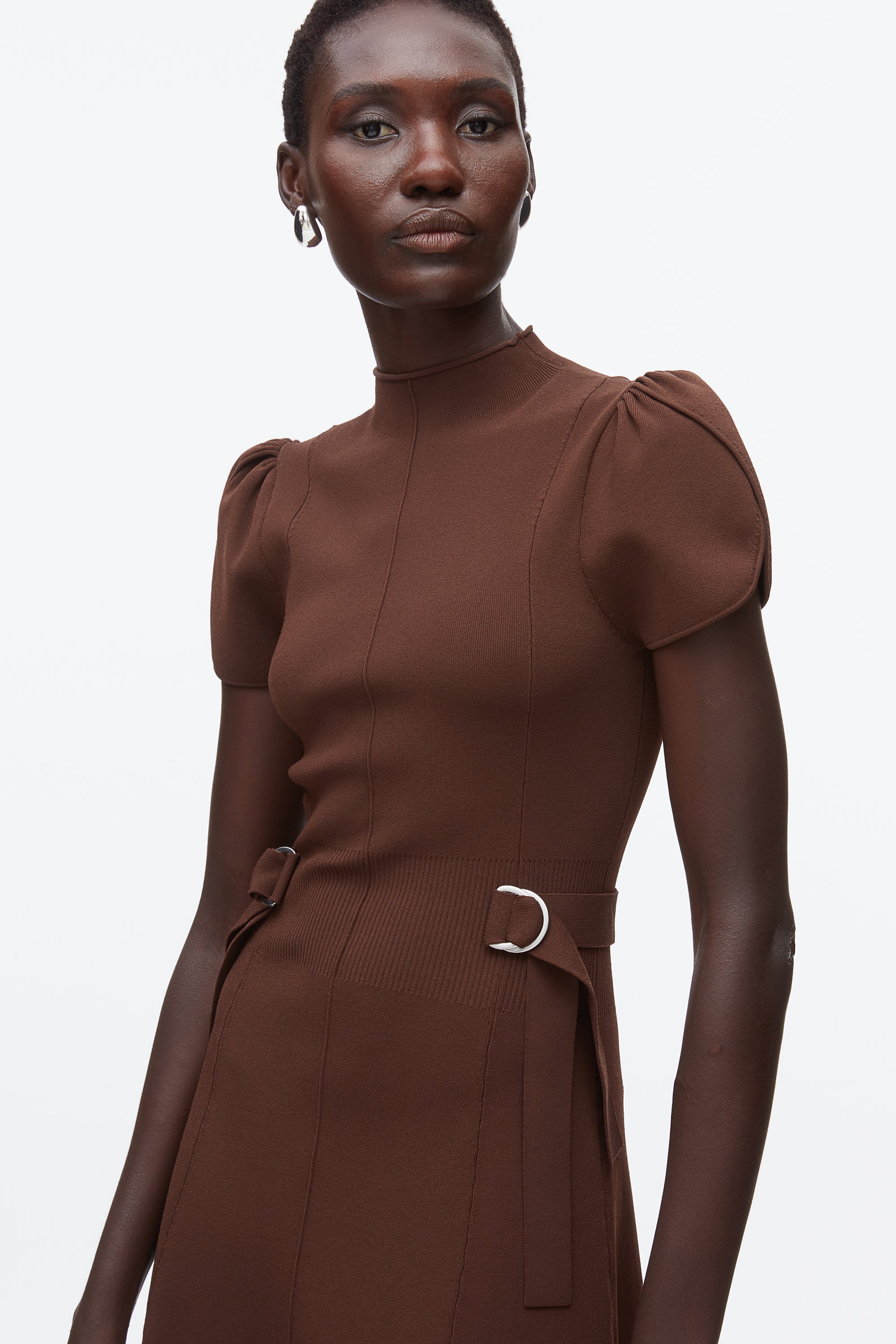 Compact Rib Tulip Dress - Image 6