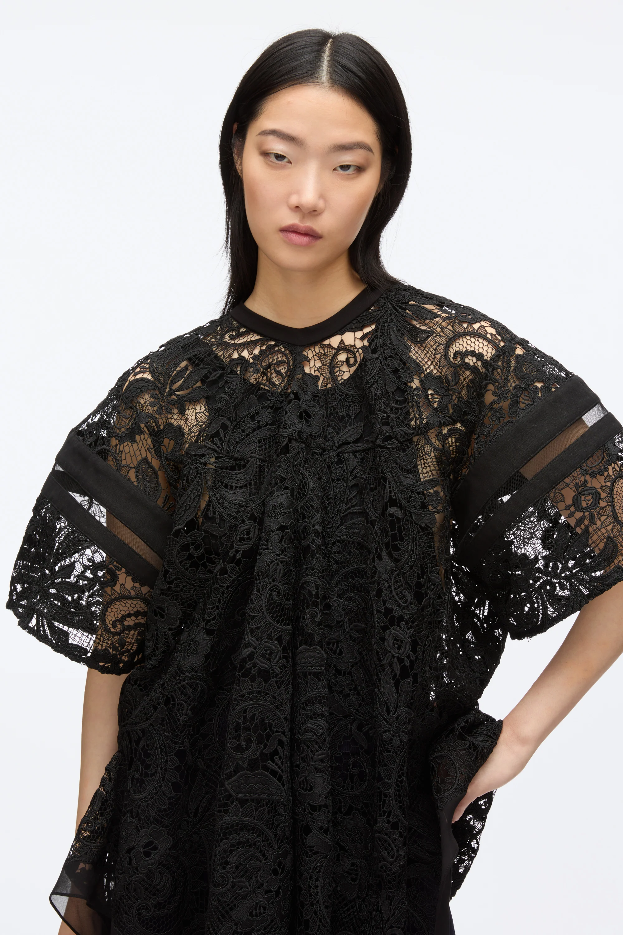Embroidered Lace Handkerchief Top - Image 11