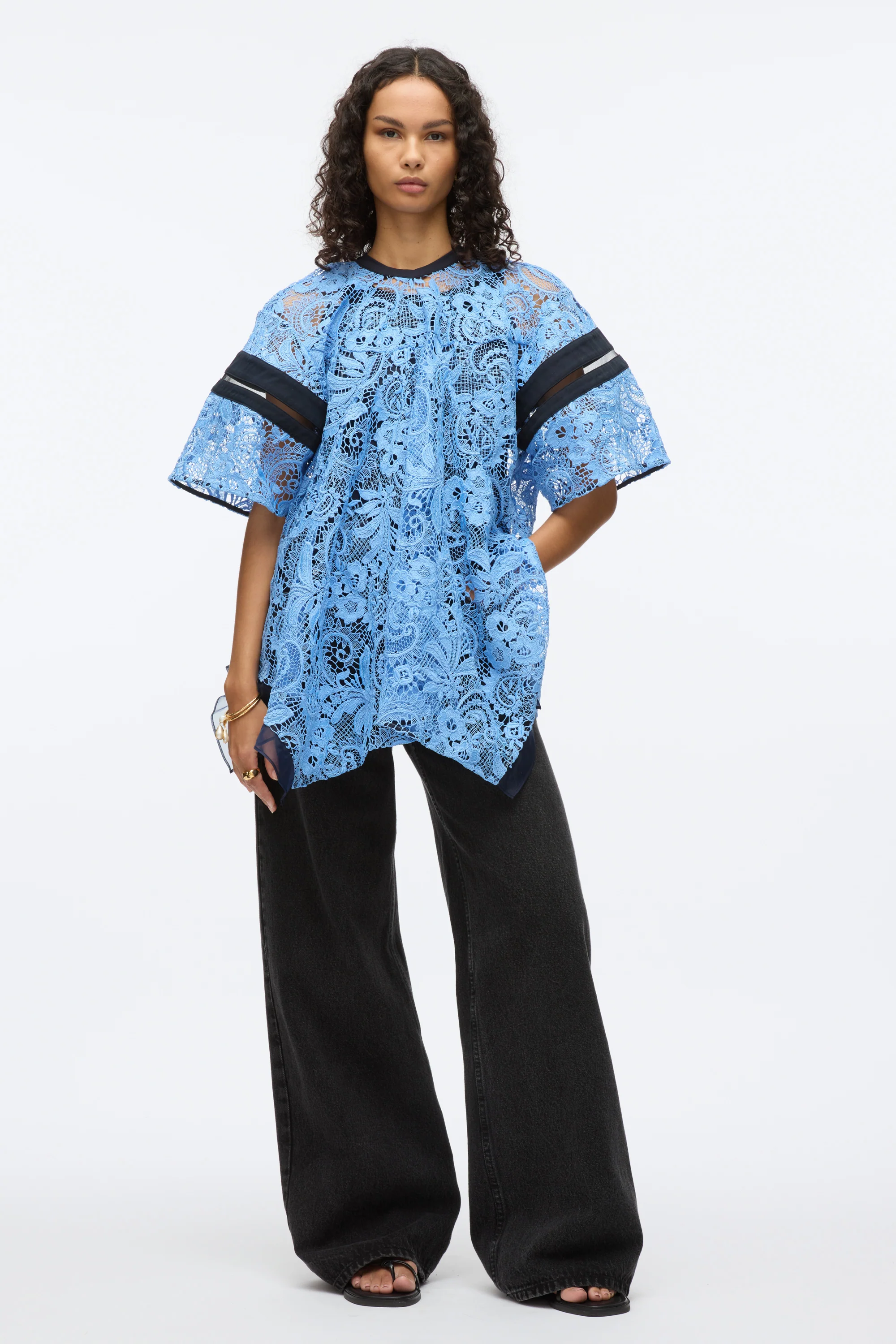 Embroidered Lace Handkerchief Top - Image 12