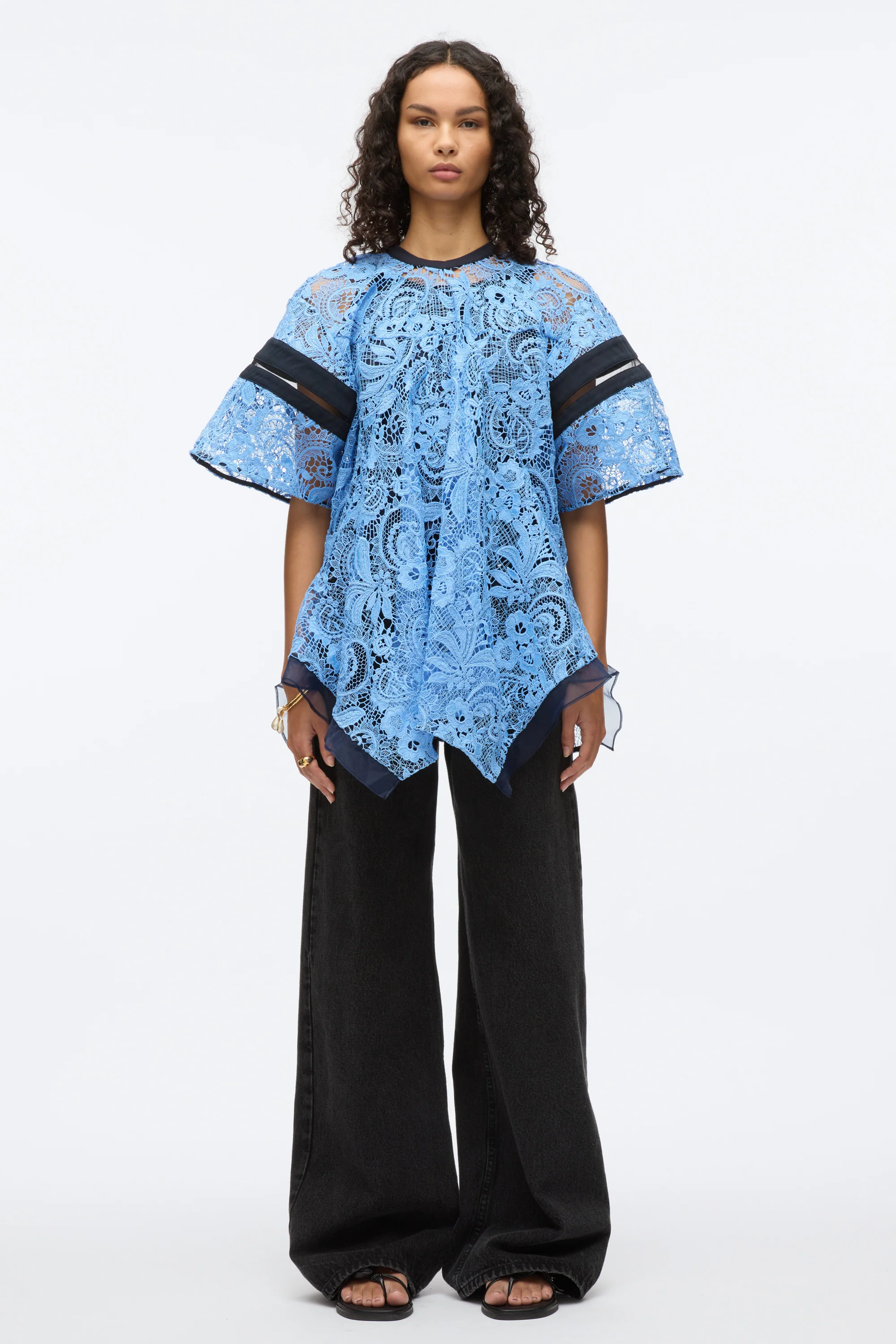 Embroidered Lace Handkerchief Top - Image 13