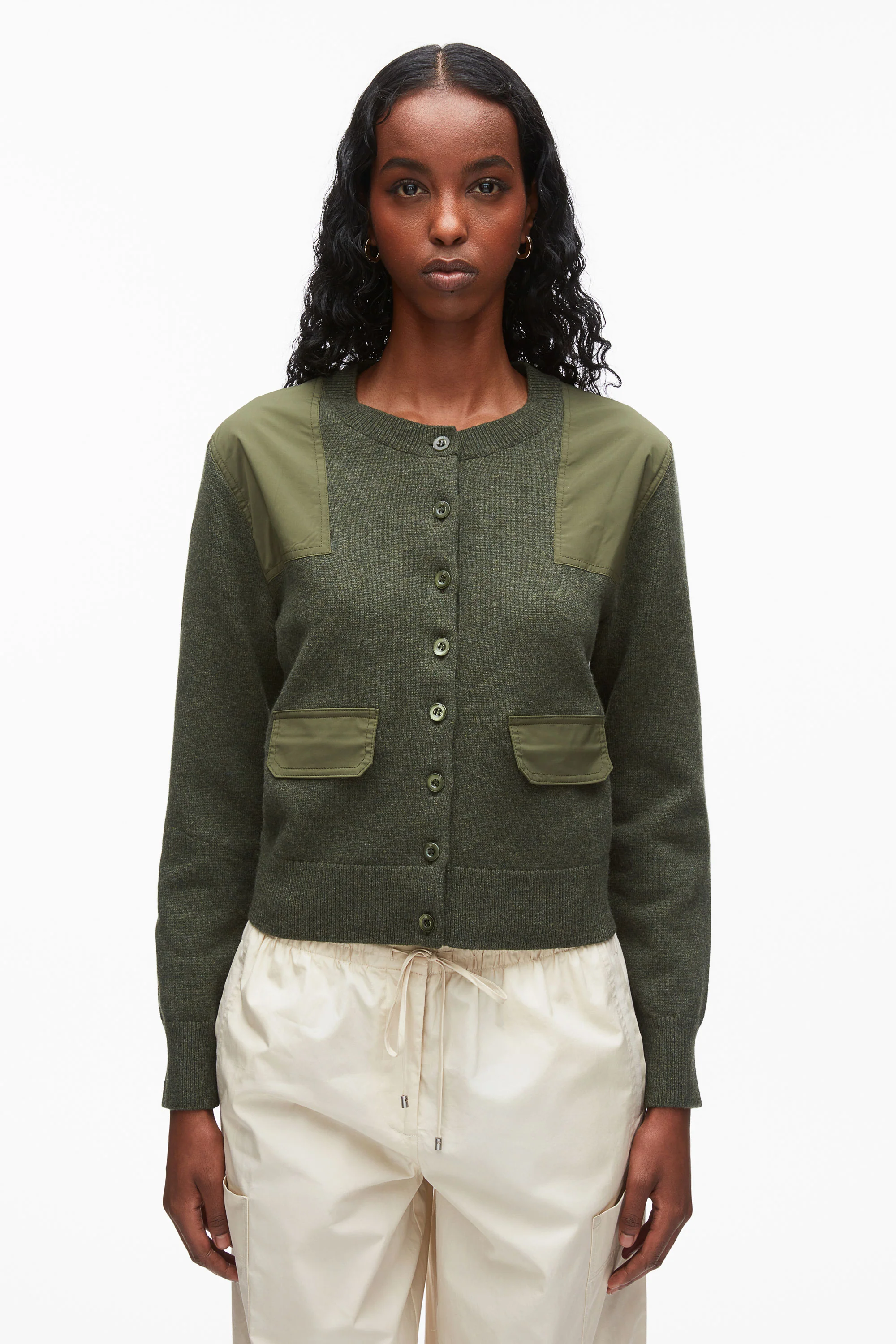Merino Surplus Combo Cardigan - Image 3