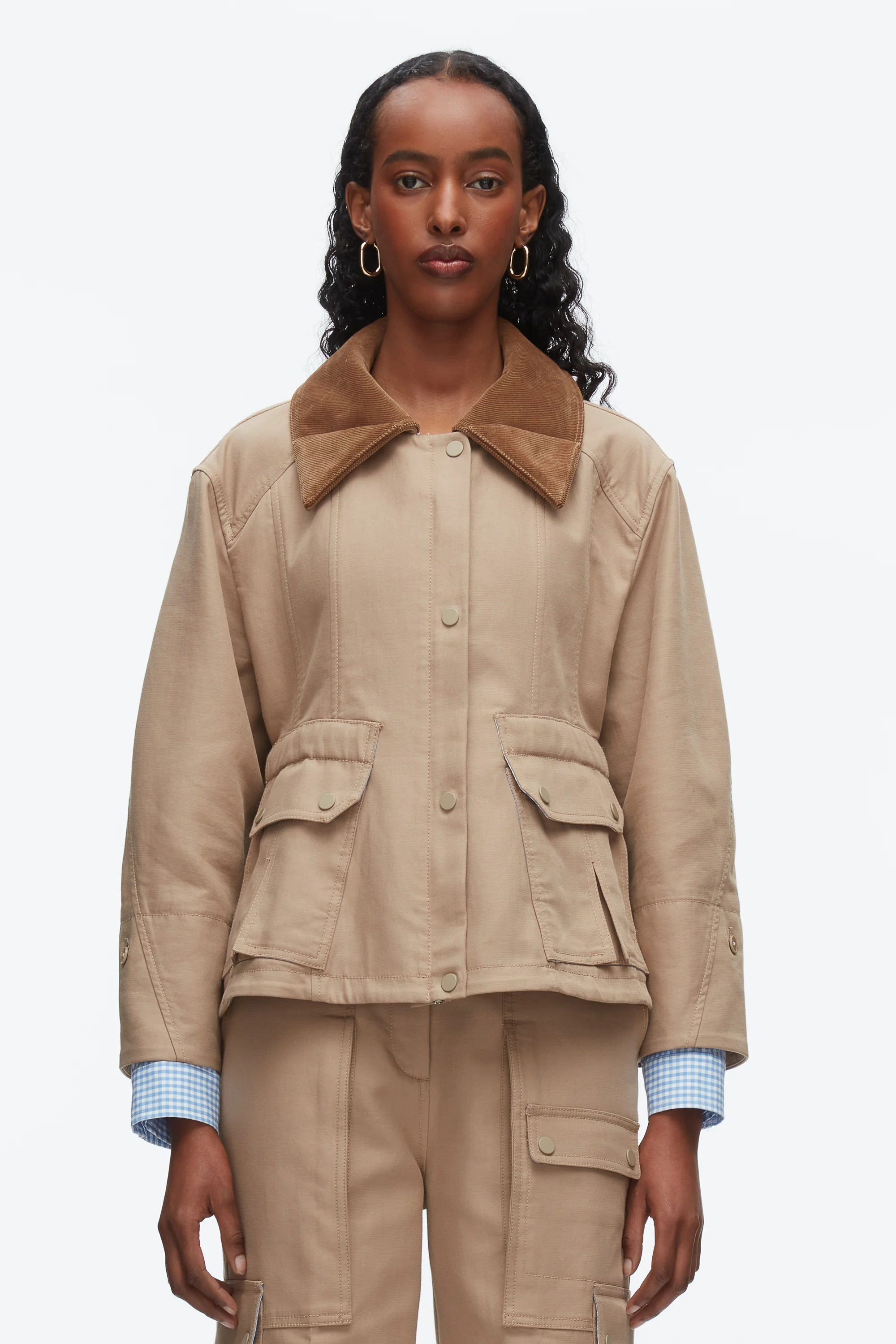 Cropped Flounce Barn Jacket - Image 3