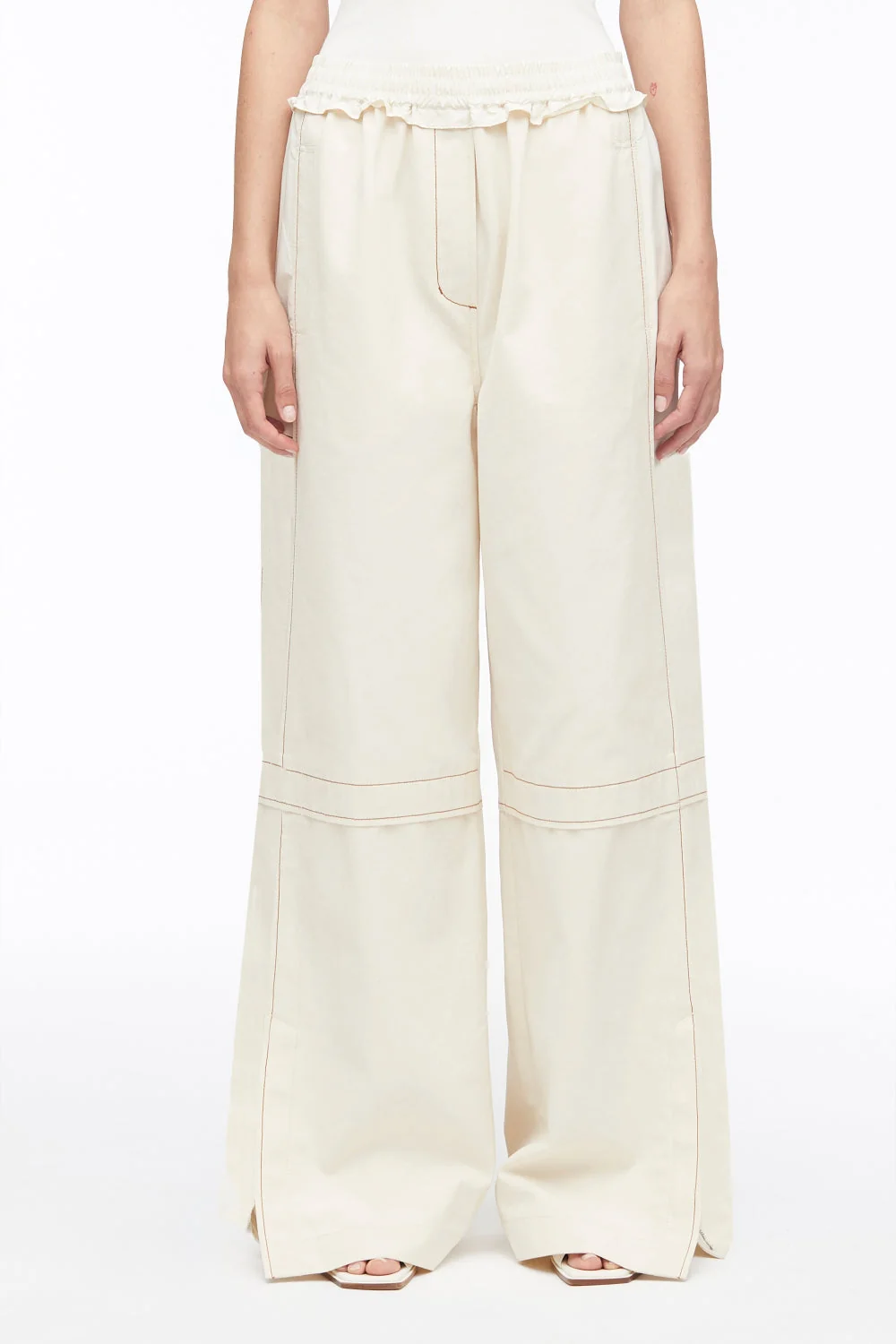 Cotton Canvas Ripstop Combo Utility Crop Pant - Image 3