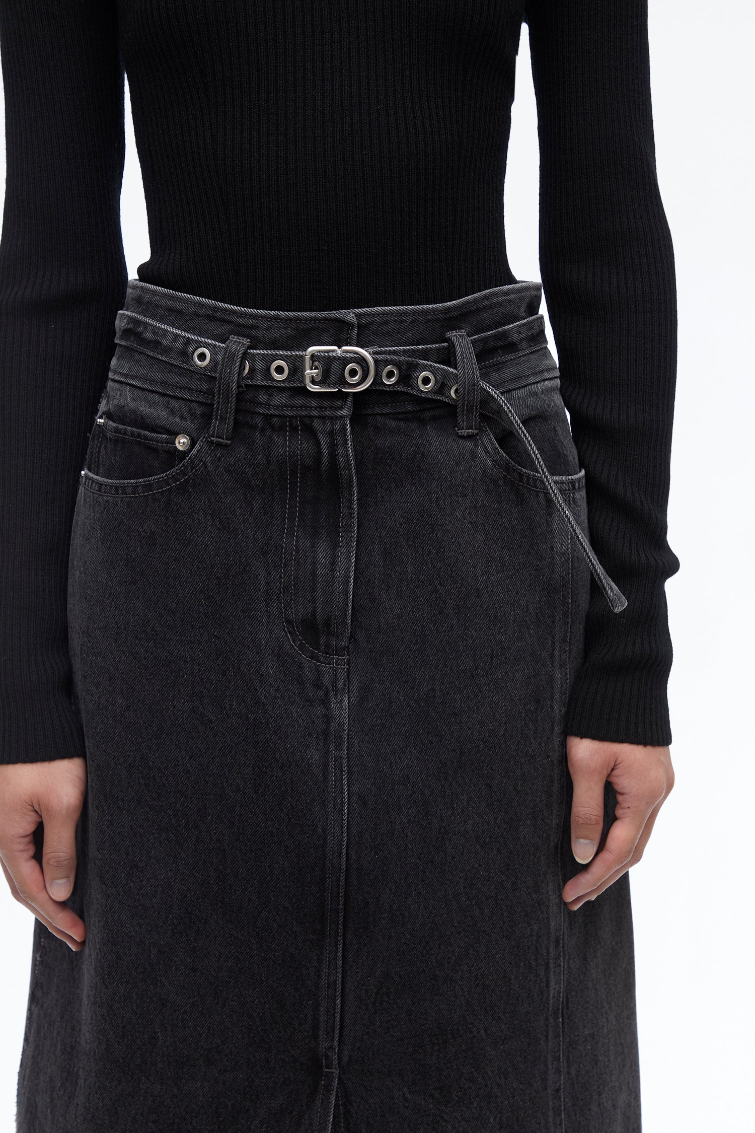 Denim A-Line Skirt - Image 5