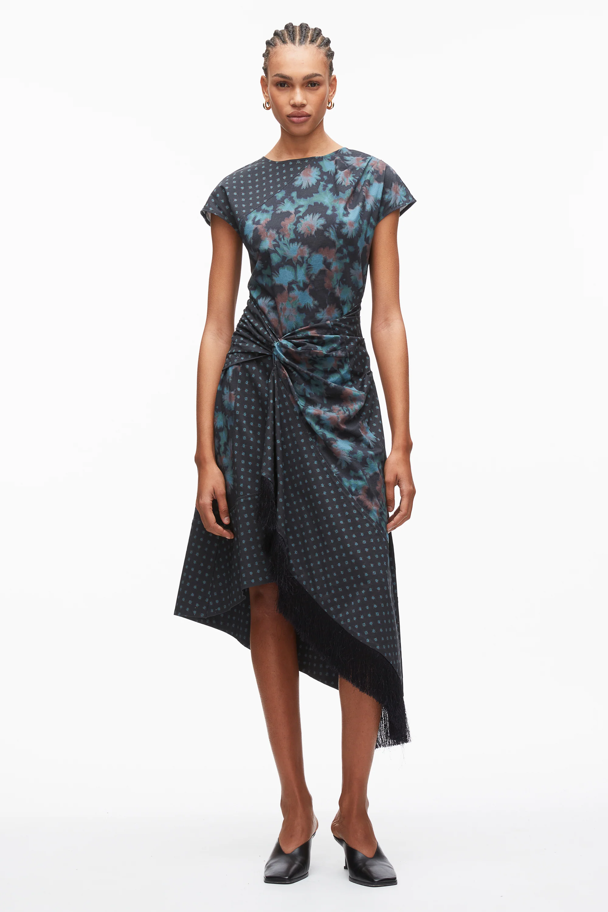 Desert Flower Twist Fringe Dress