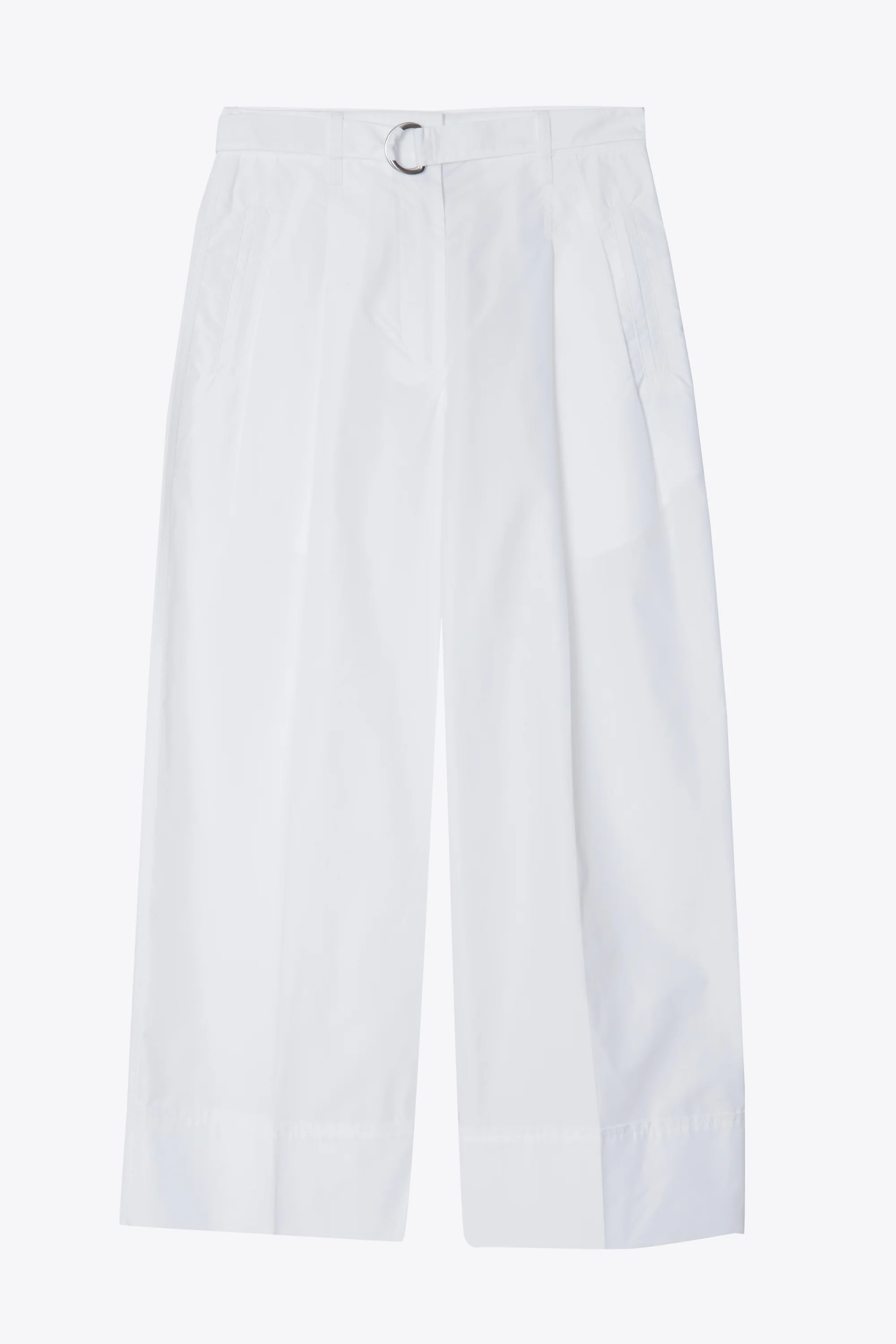 Double Pleat Wide Cropped Pant