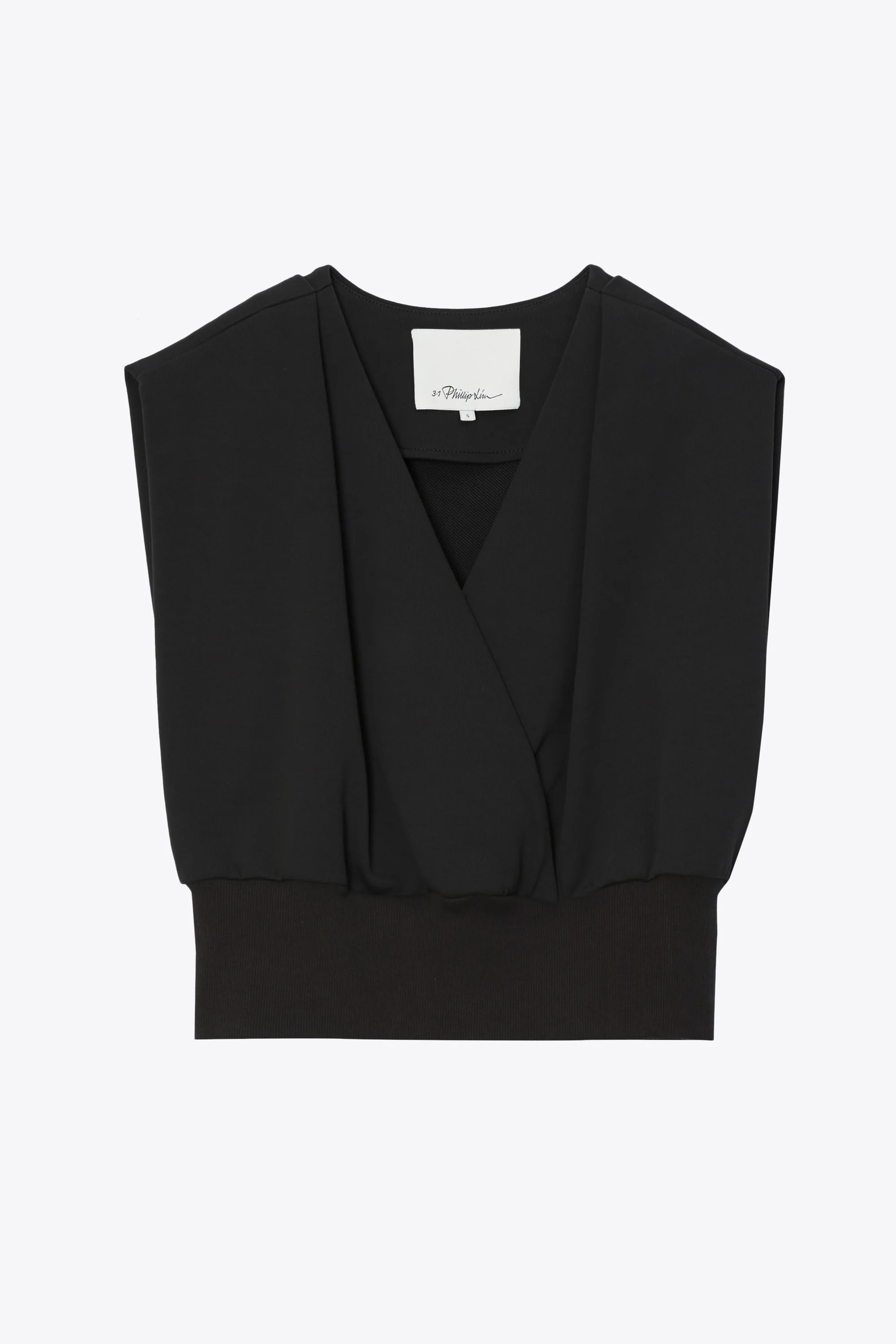 Draped Sleeveless French Terry Top - Image 22