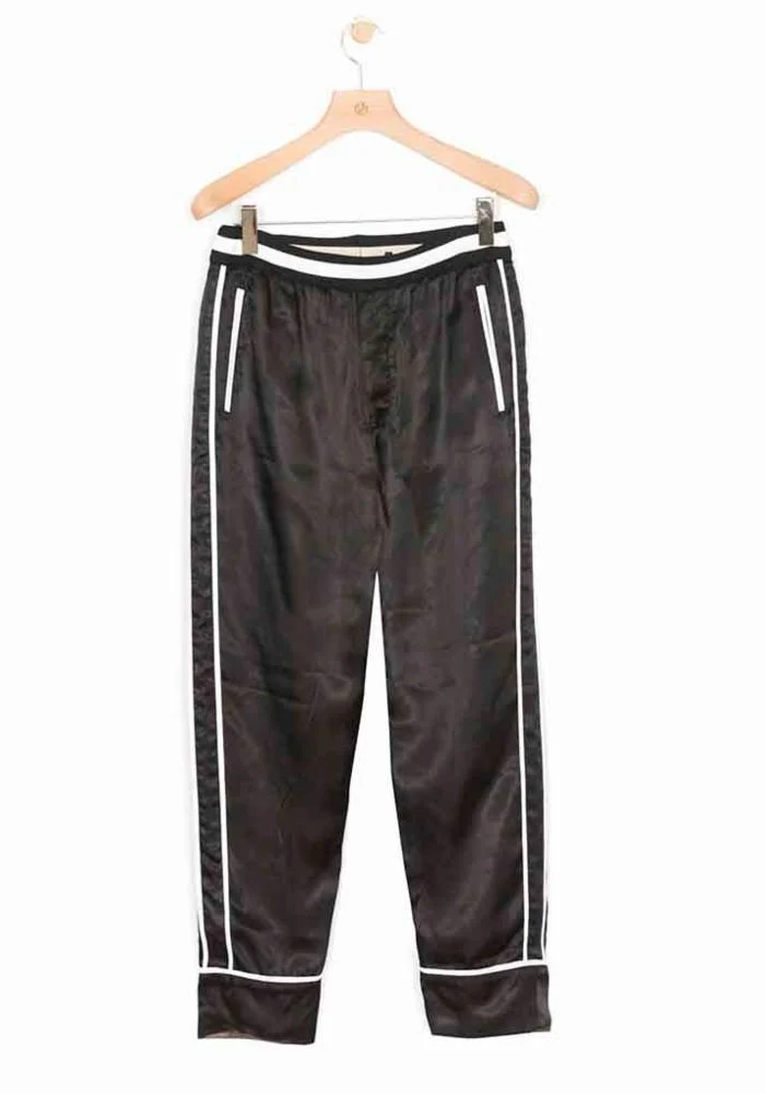 Reversible Cropped Elastic Waist Pajama Pant