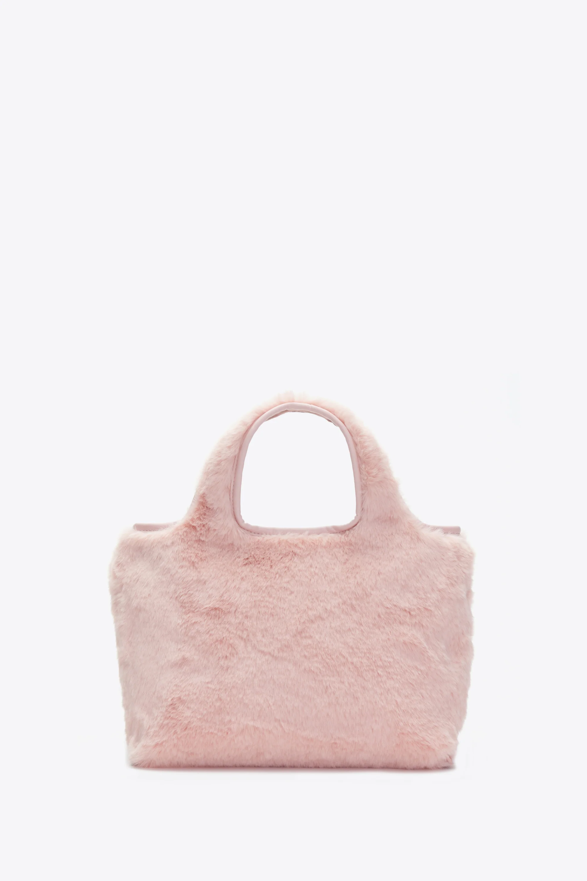 Faux Fur Mini Market Tote - Image 2