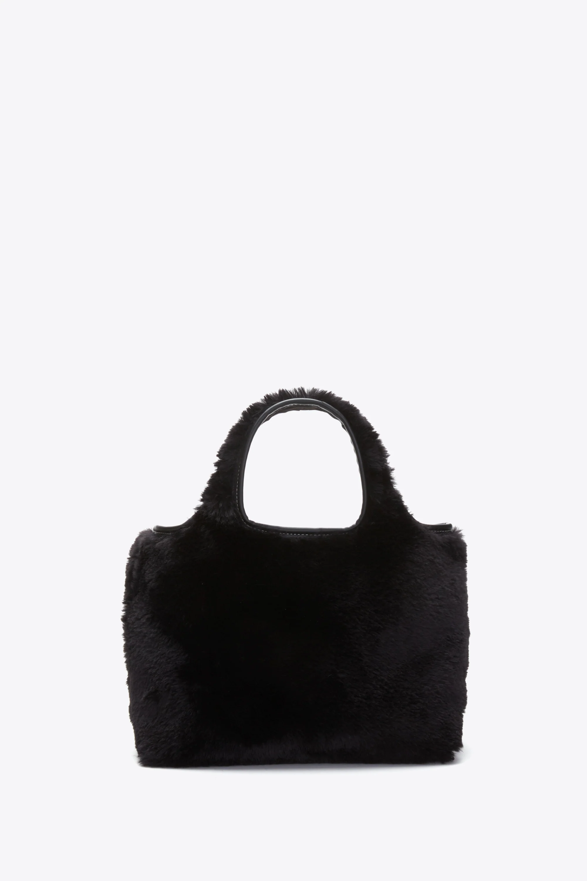 Faux Fur Mini Market Tote - Image 7