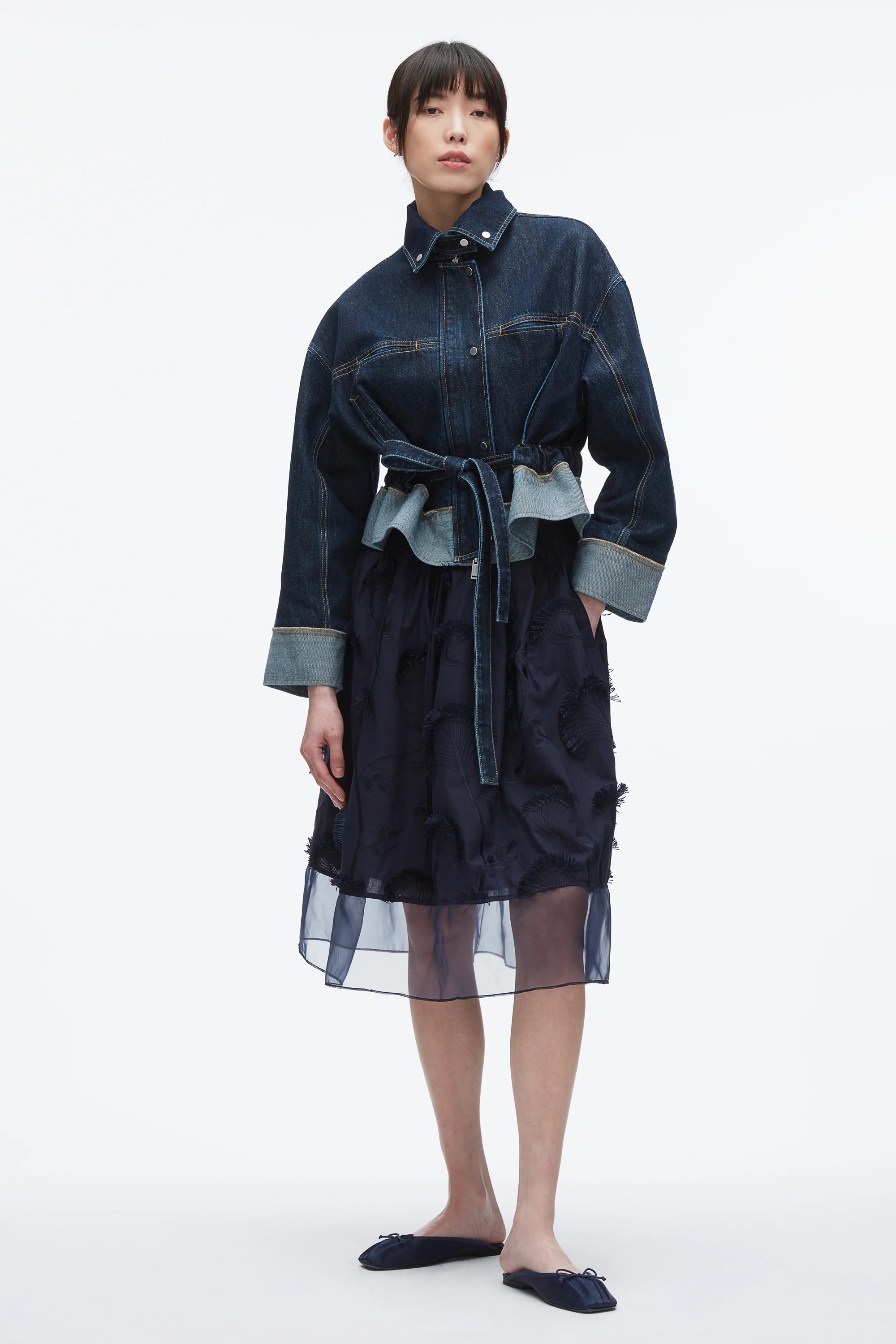 Fil Coupé Midi Skirt