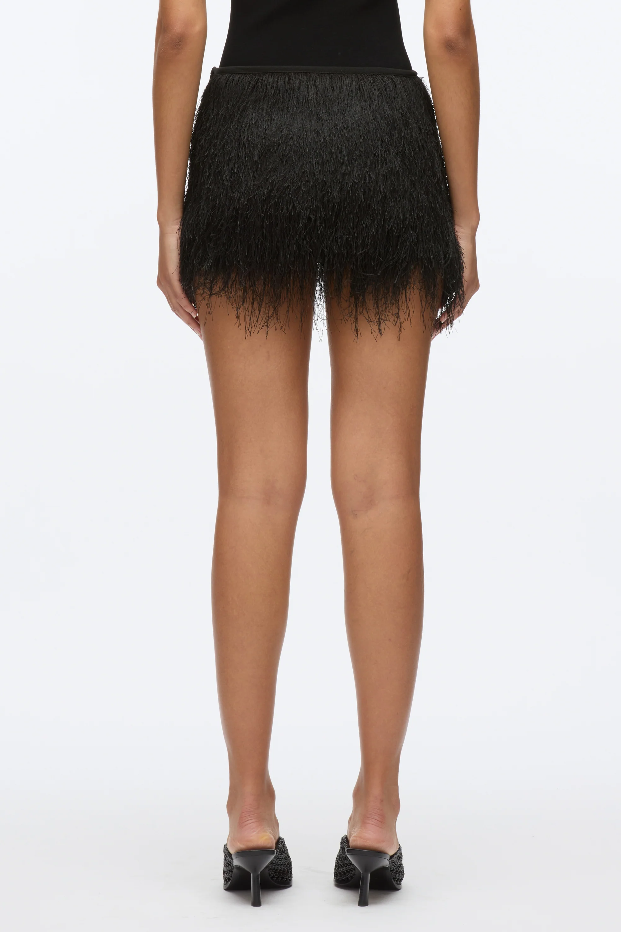 Fringe Mini Slip Skirt - Image 4