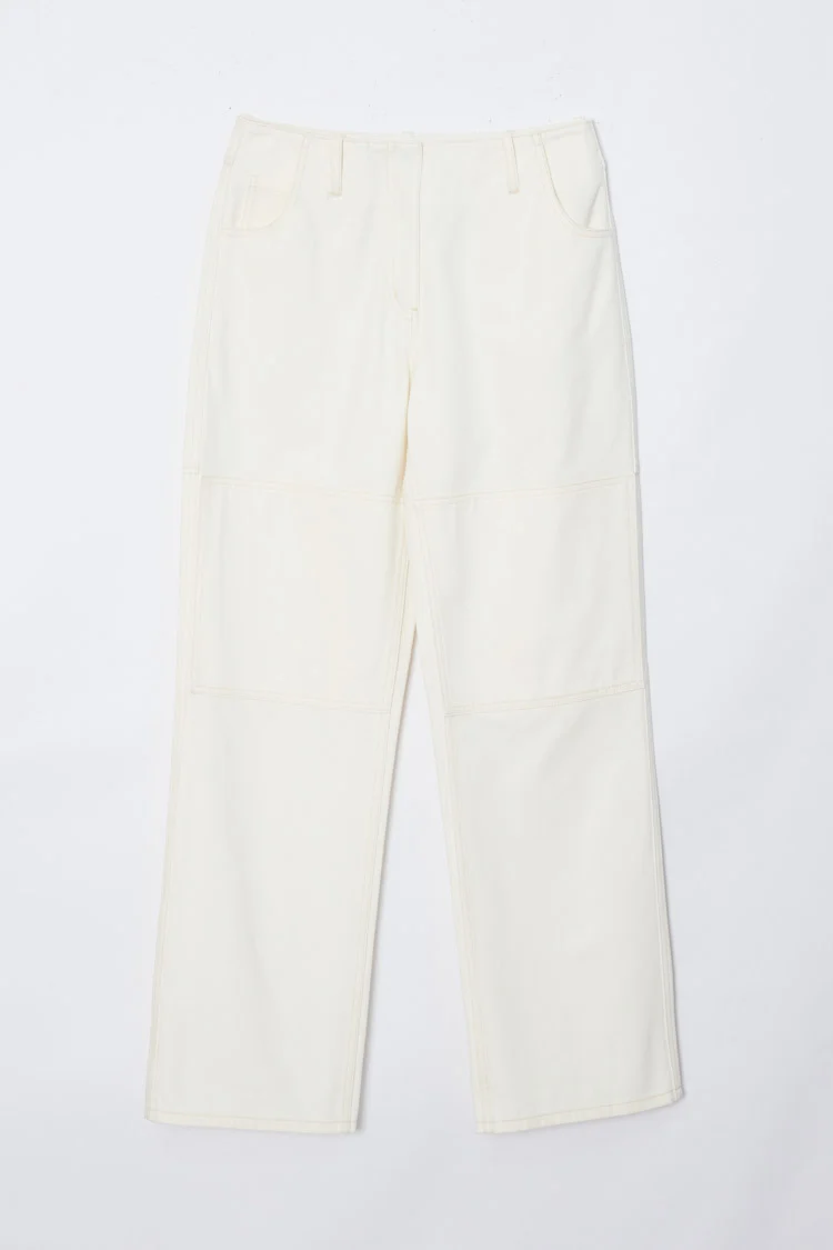 Ghost Patch Straight Leg Denim Pants - Image 8