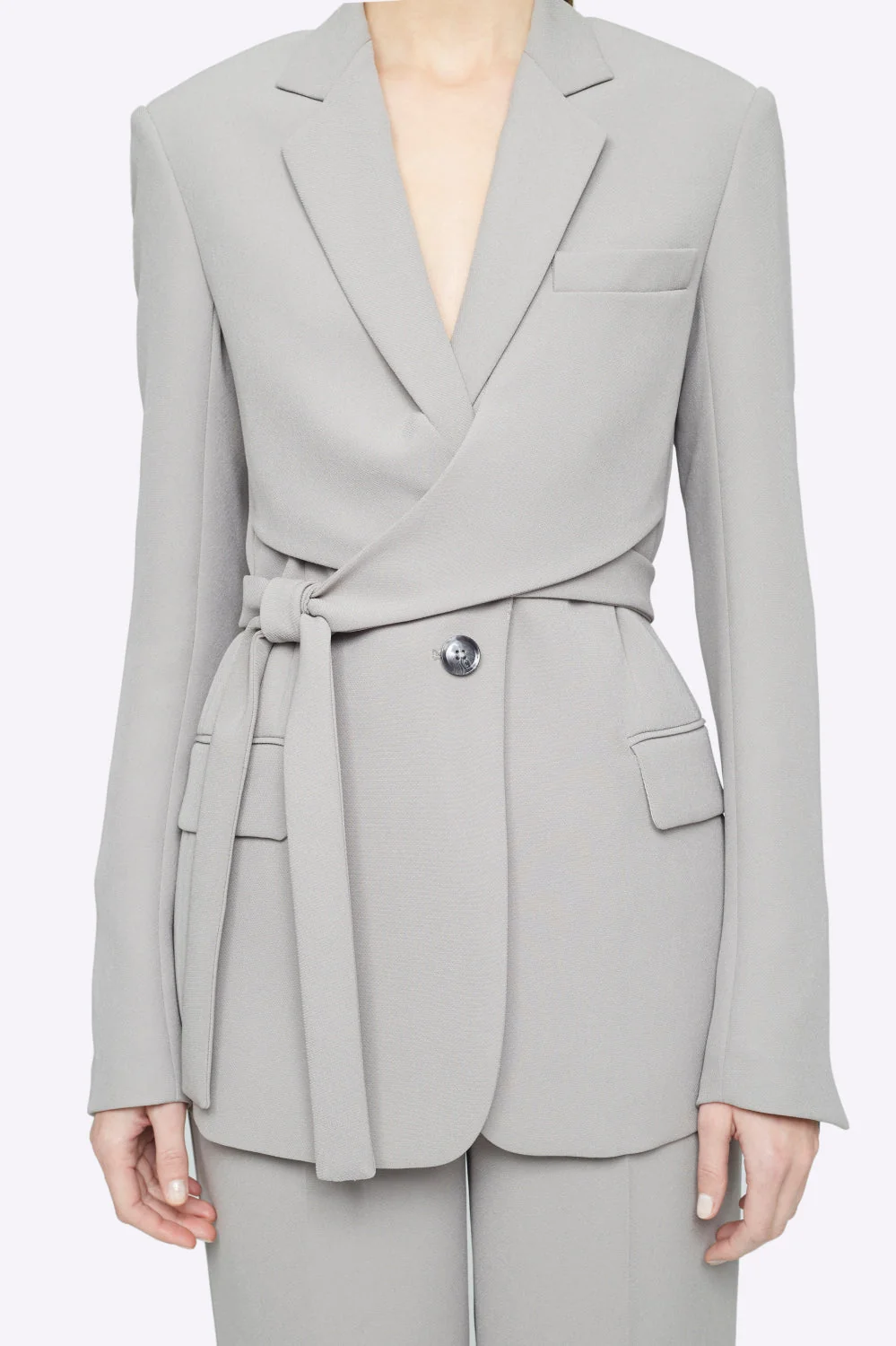 Heavy Cady Wrap Blazer - Image 6