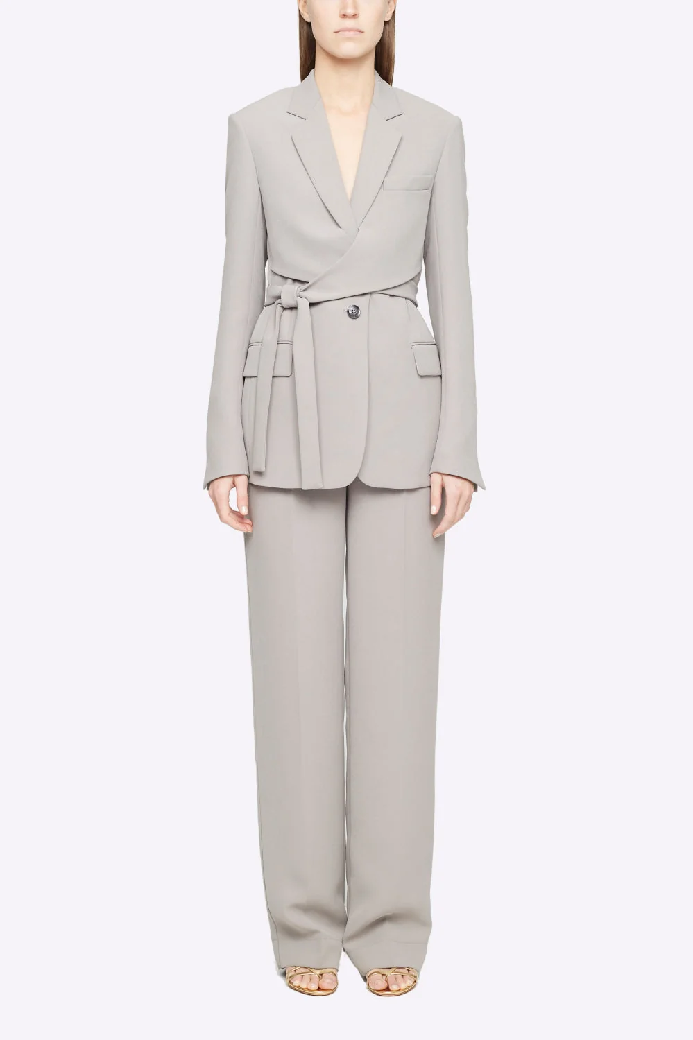 Heavy Cady Wrap Blazer - Image 7