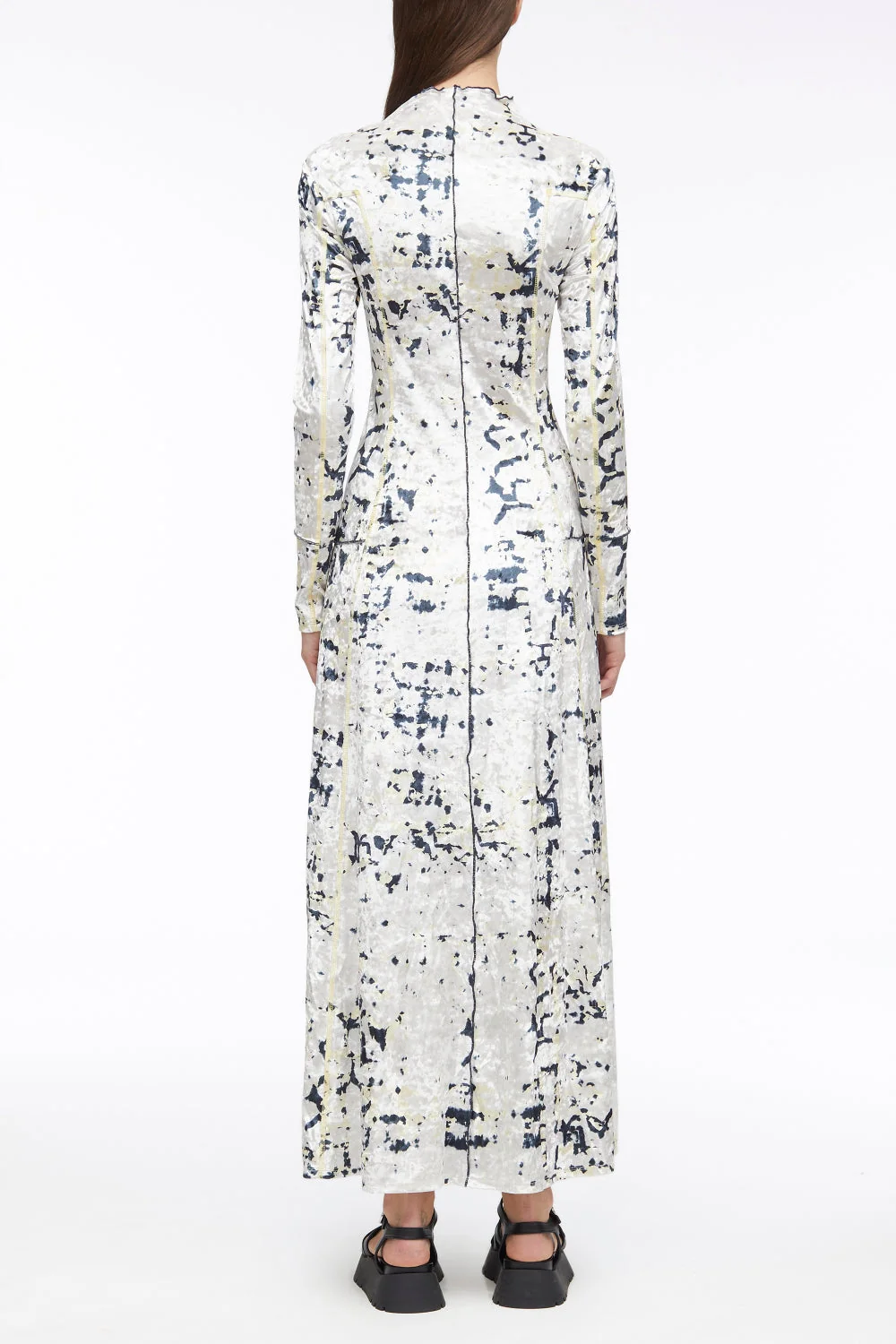Kaleidoscope Crushed Velvet Flare Dress - Image 3