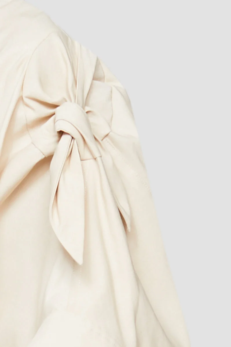 Knotted Sleeve Mid Length Dres - Image 7