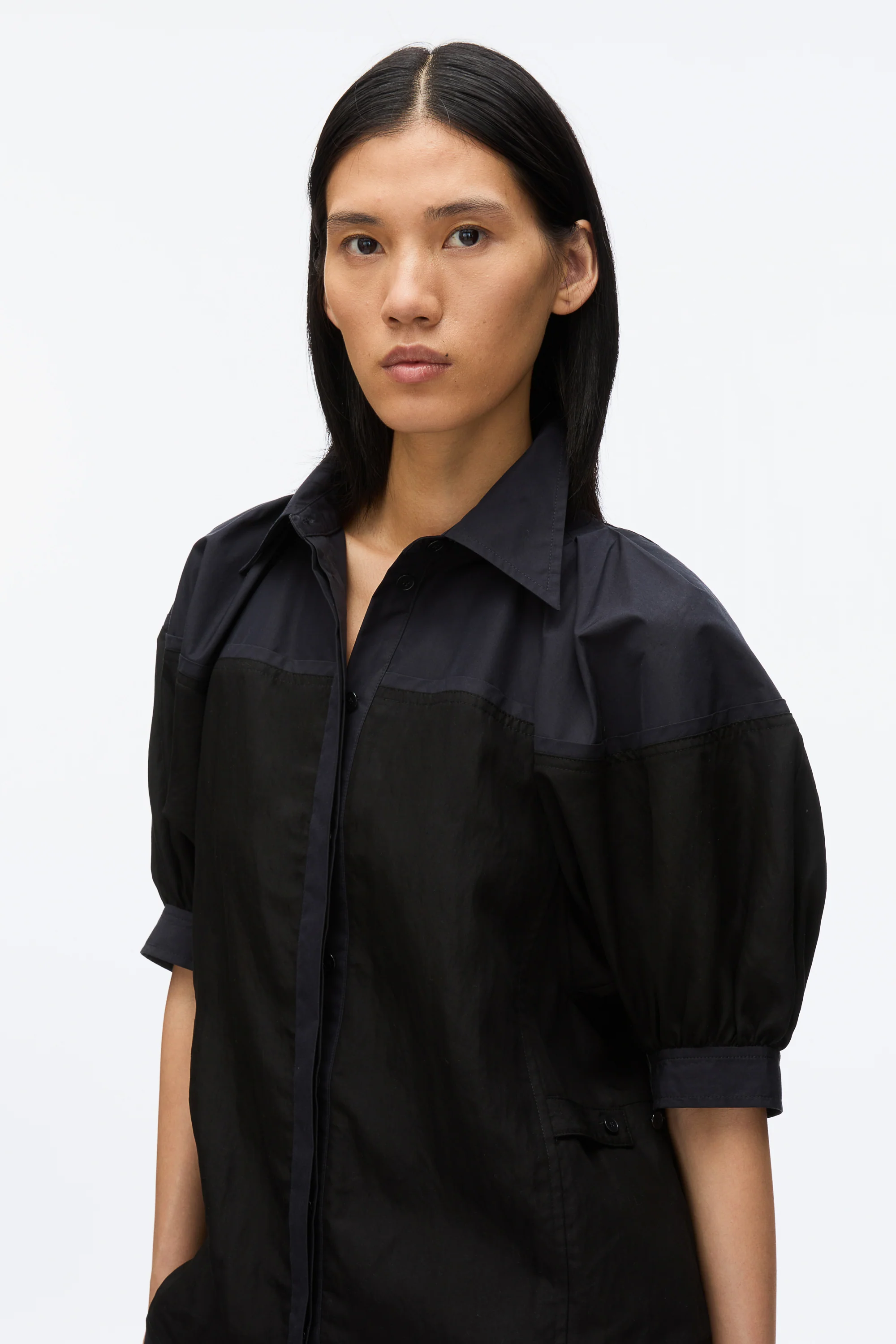Lantern Sleeve Combo Shirt - Image 5