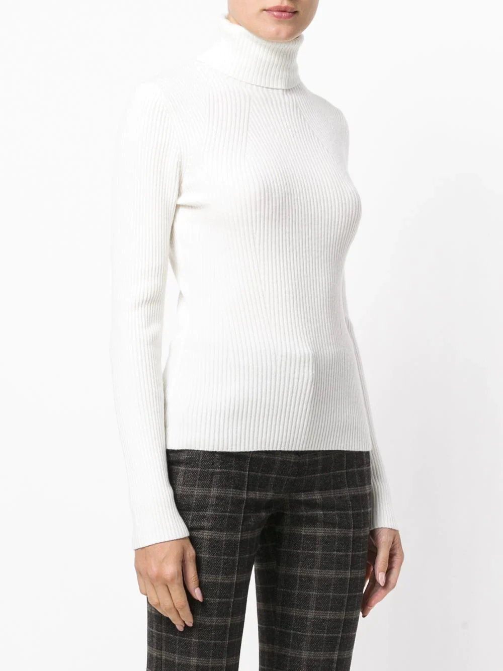 Long Sleeve Ribbed Turtleneck - Image 3
