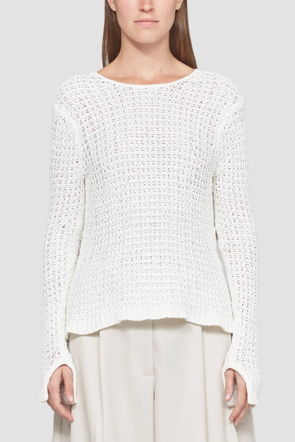 Textured Long Sleeve Crewneck - Image 2