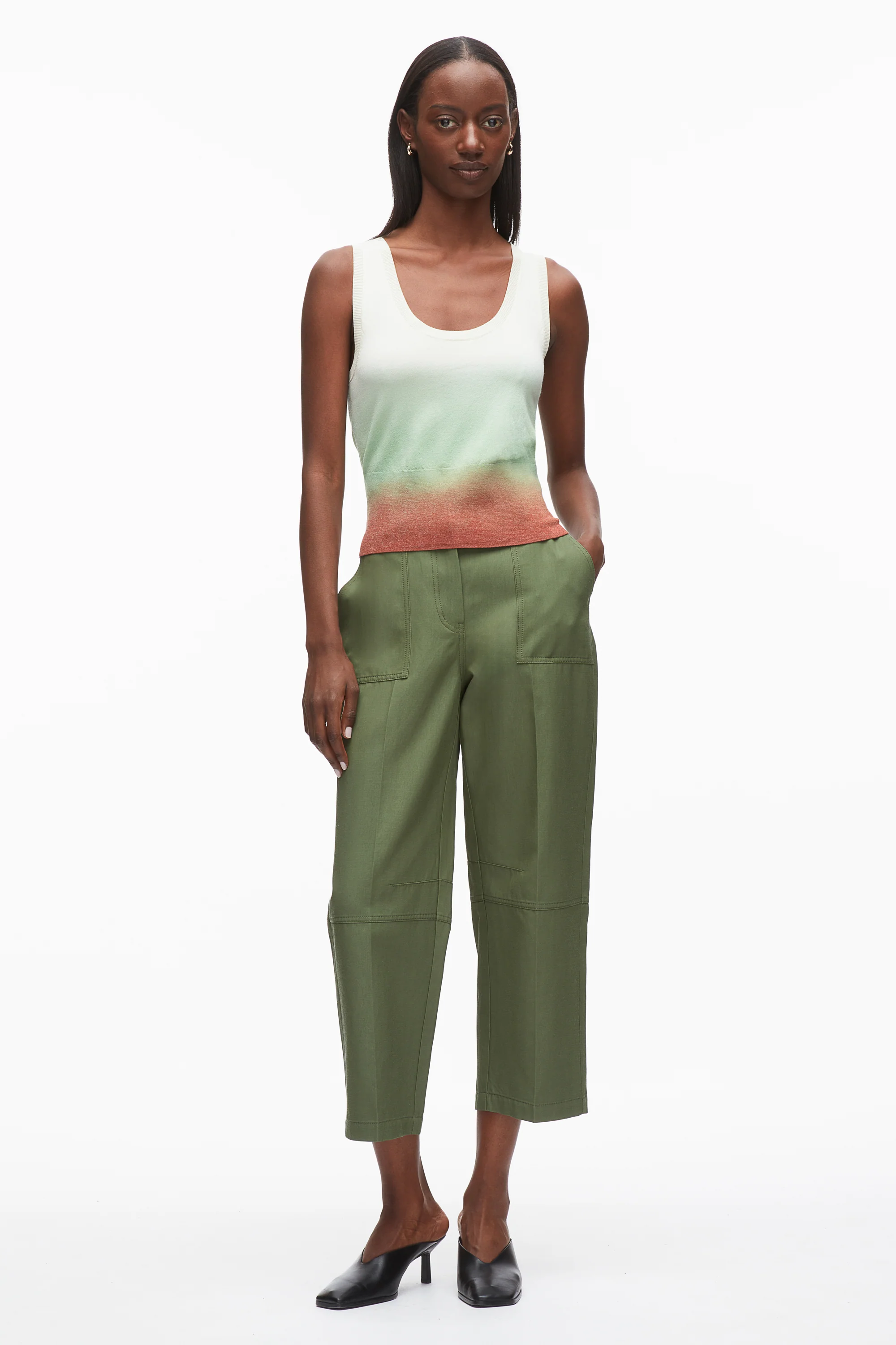 Ombré Scoop Neck Tank