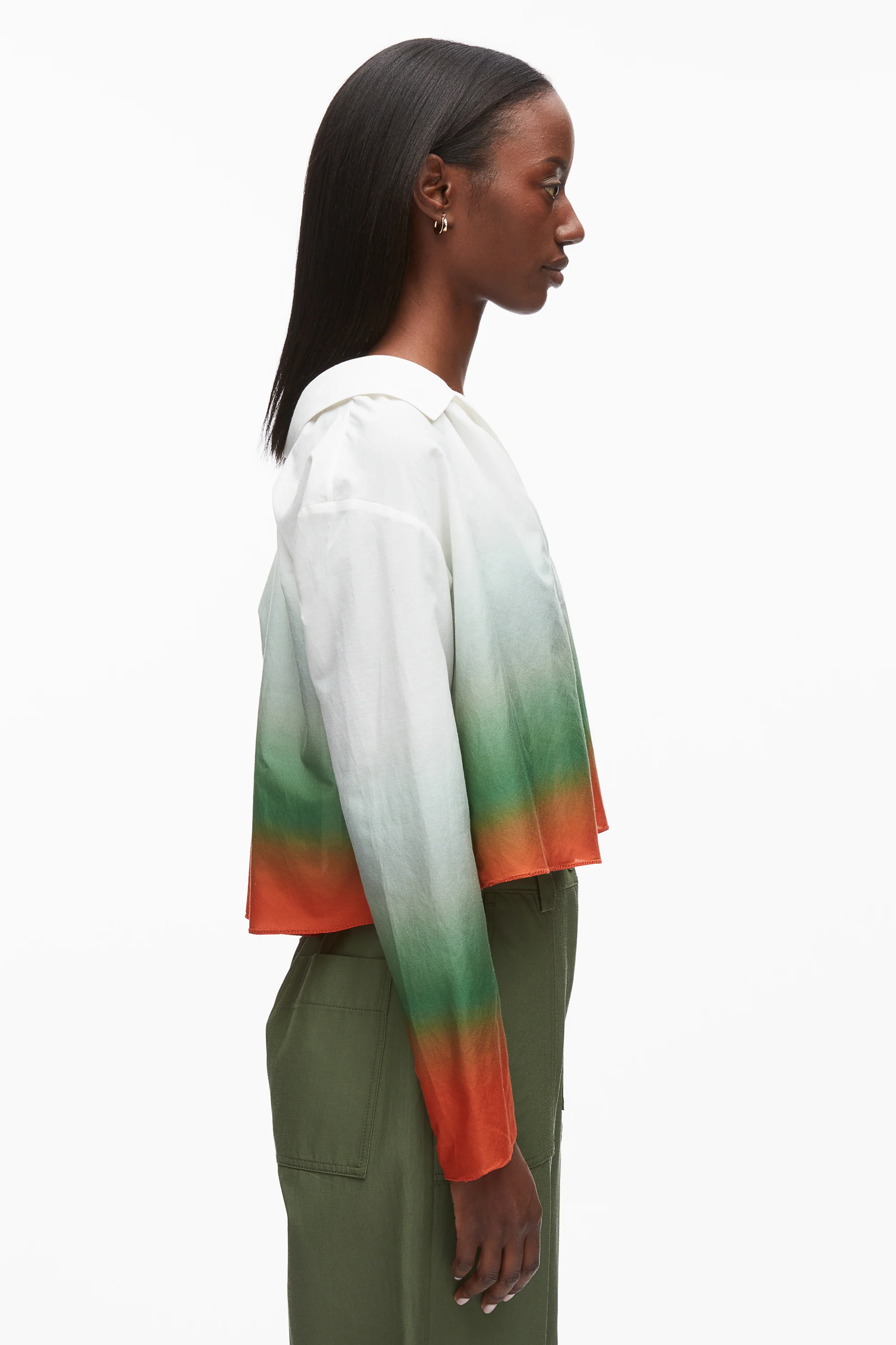 Ombré Voile Flounce Top - Image 4