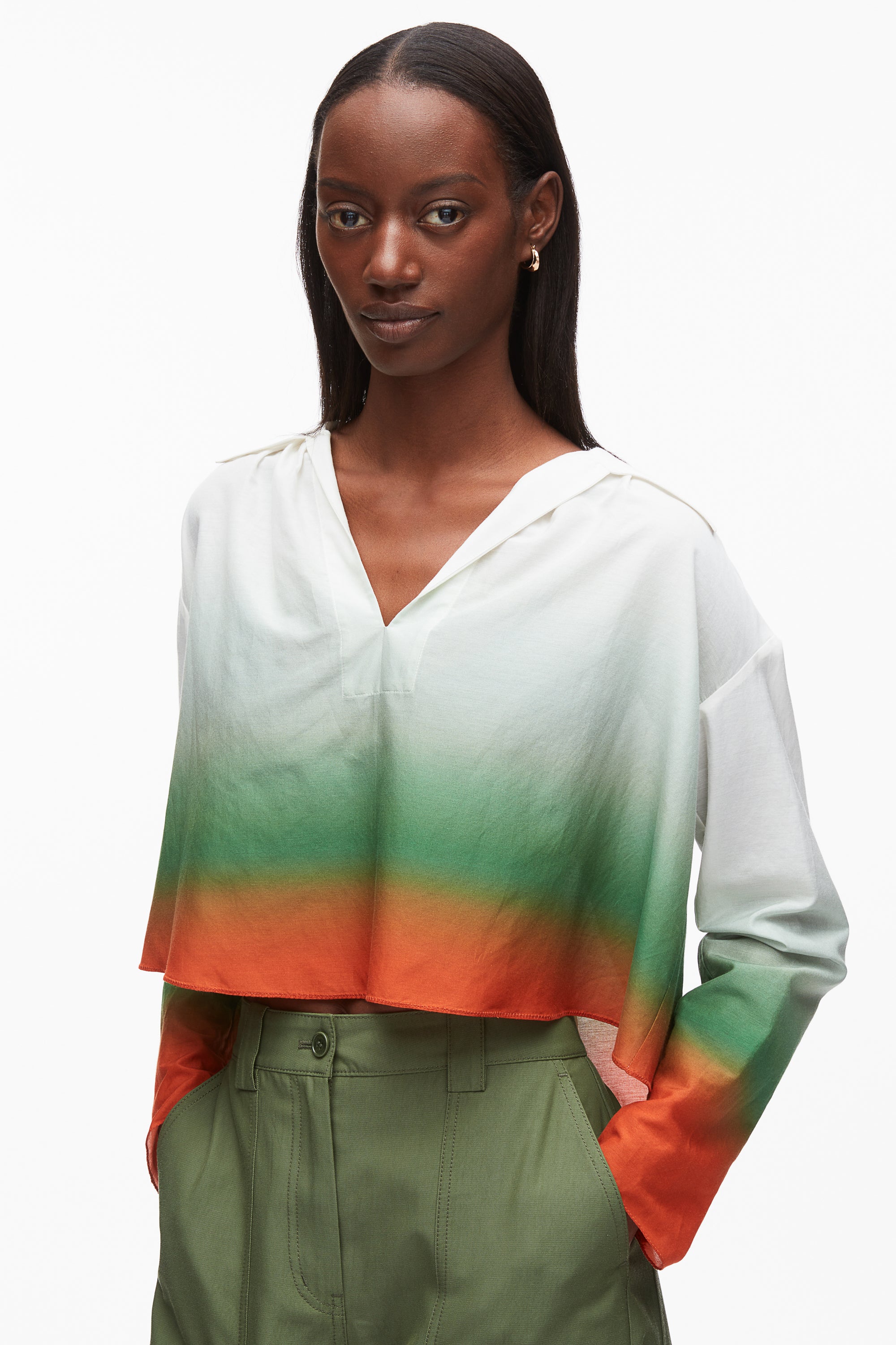 Ombré Voile Flounce Top - Image 6