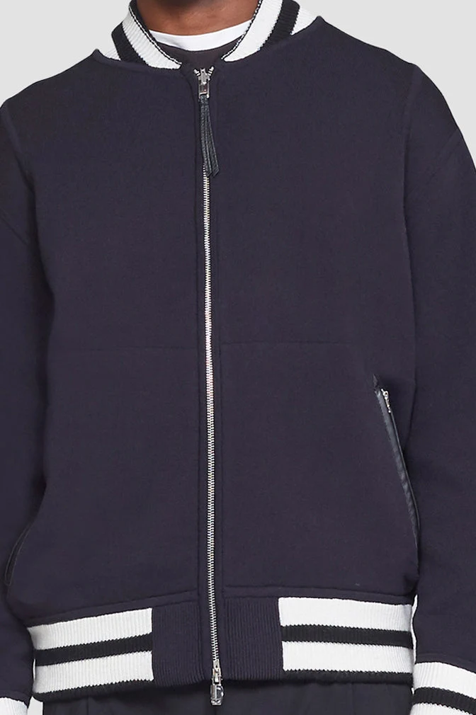Reversible Knit Varsity Jacket - Image 5