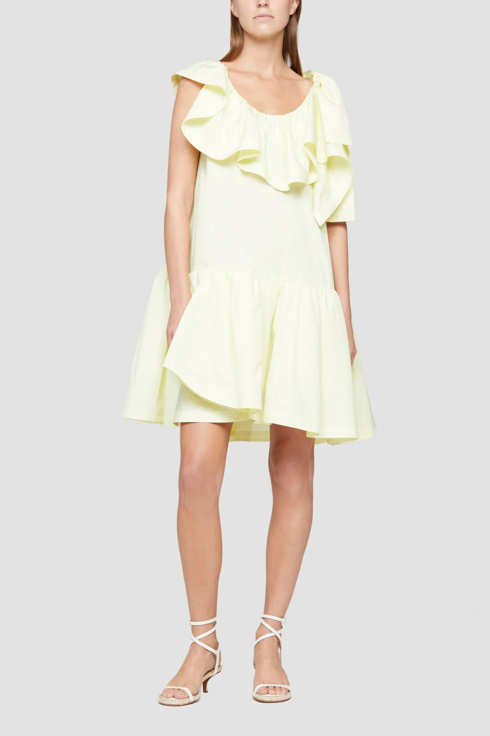 Sleeveless Ruffled-Neckline Tent Dress - Image 7