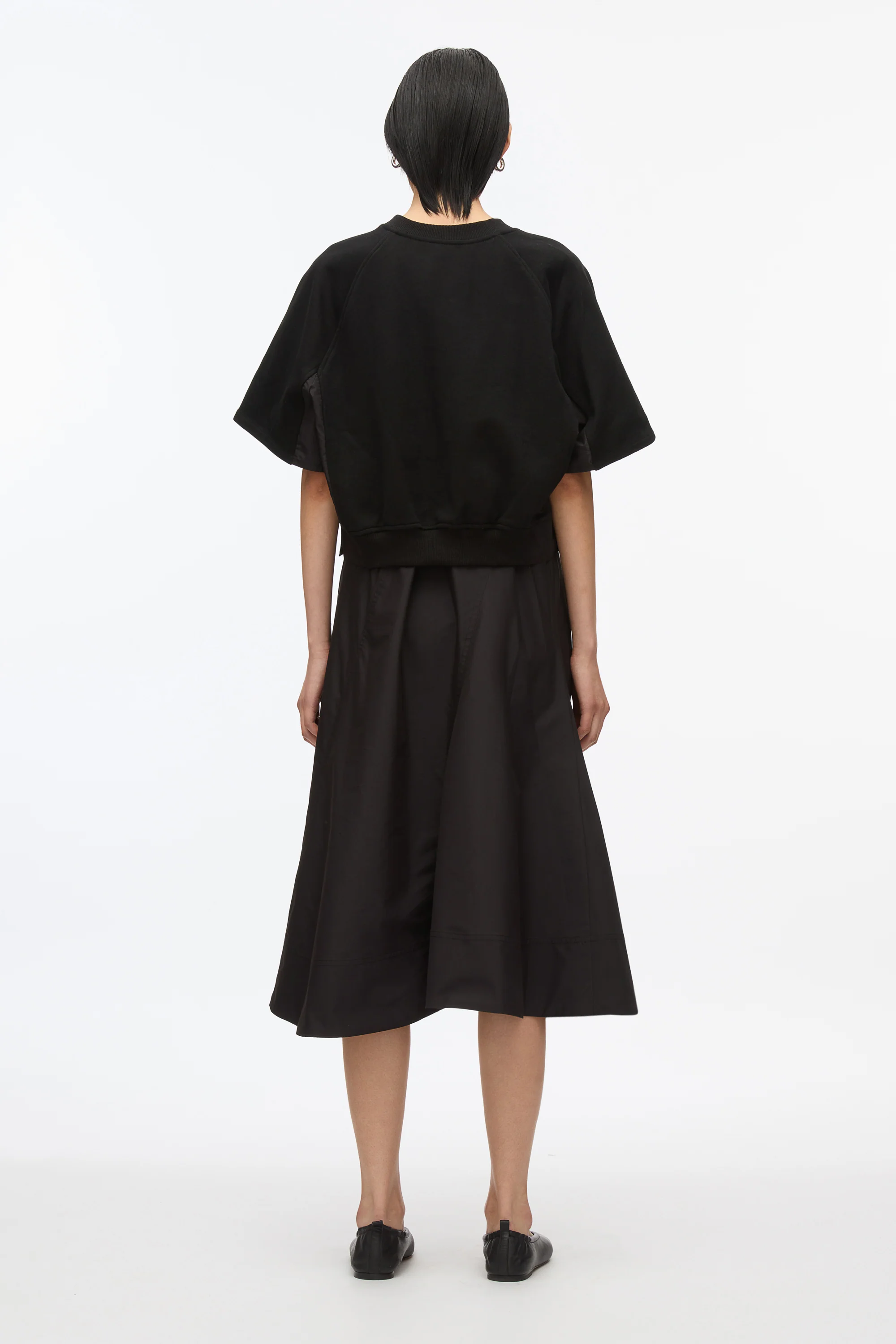 Short Sleeve French Terry Combo Dress - Image 4
