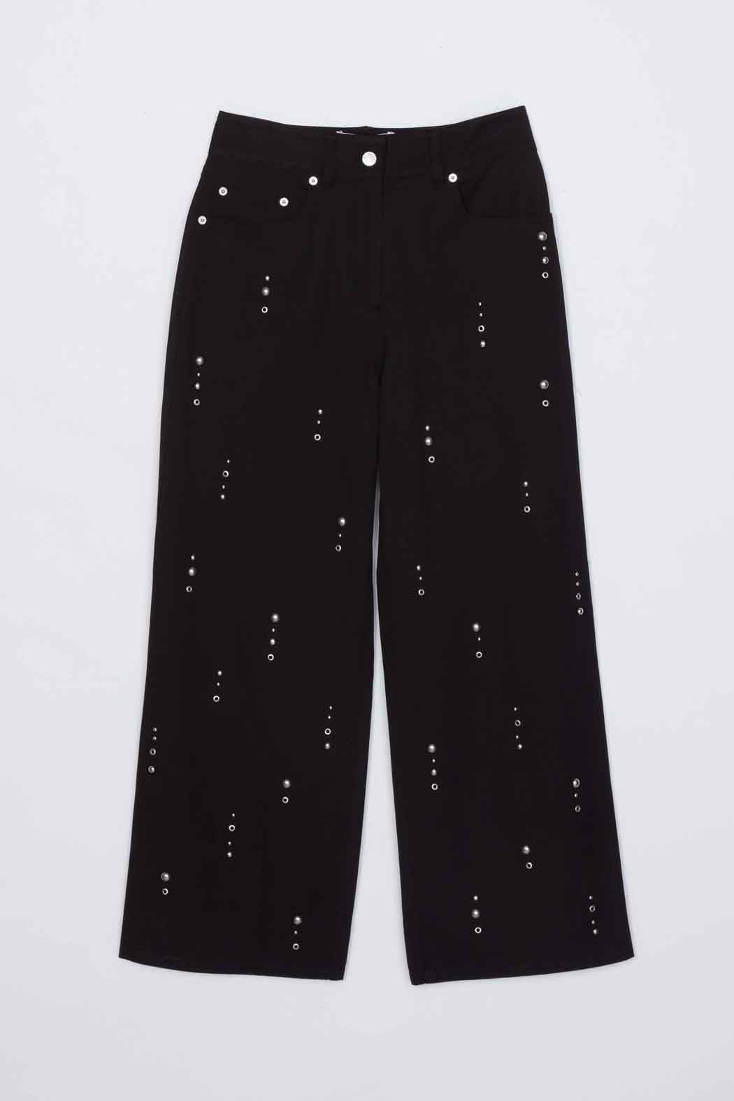 Stud Embellished Wide Leg Pant - Image 21