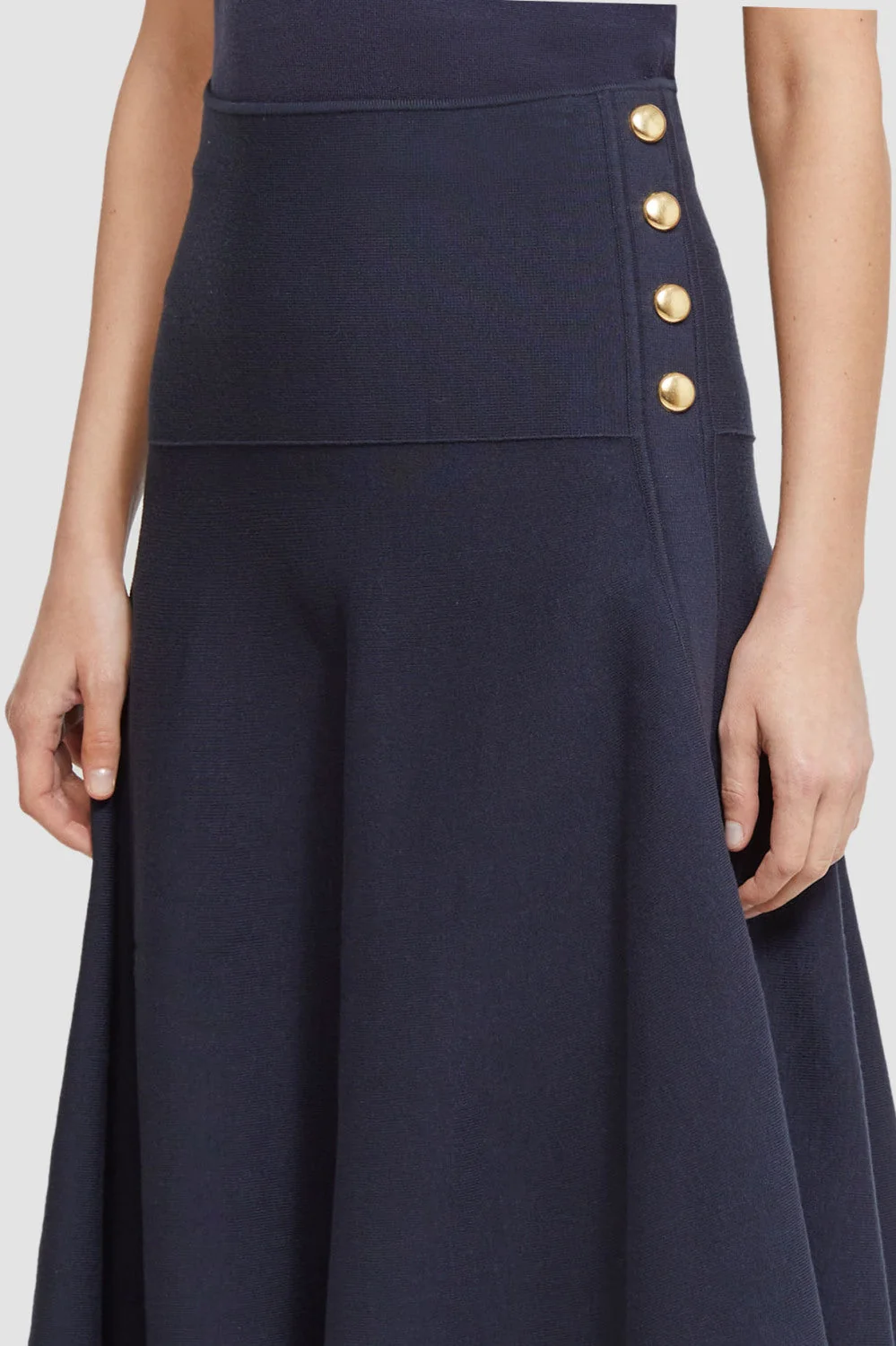 Tech Milano Flare Skirt with Side Plackets - Image 6