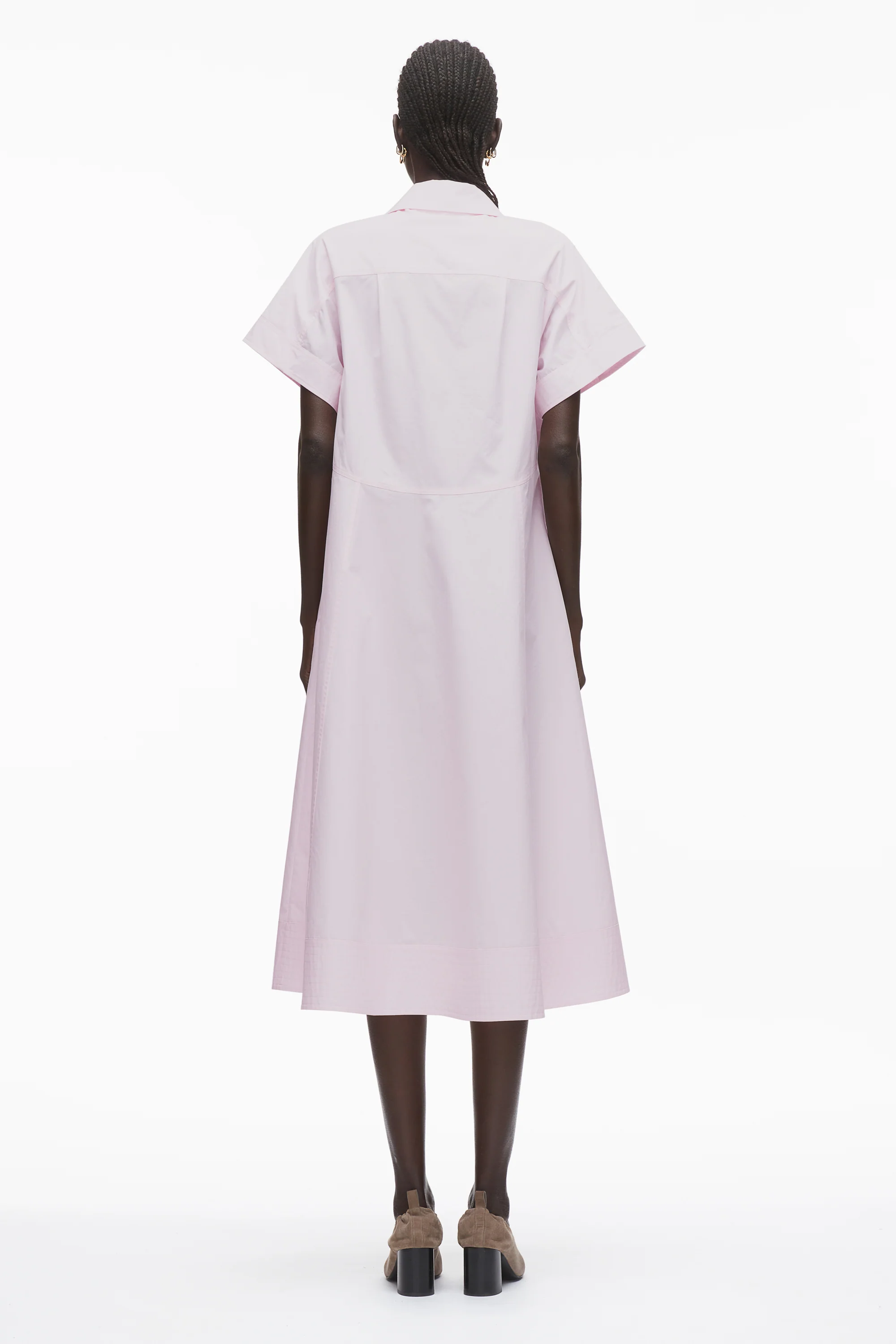 Poplin Trapeze Shirt Dress - Image 10
