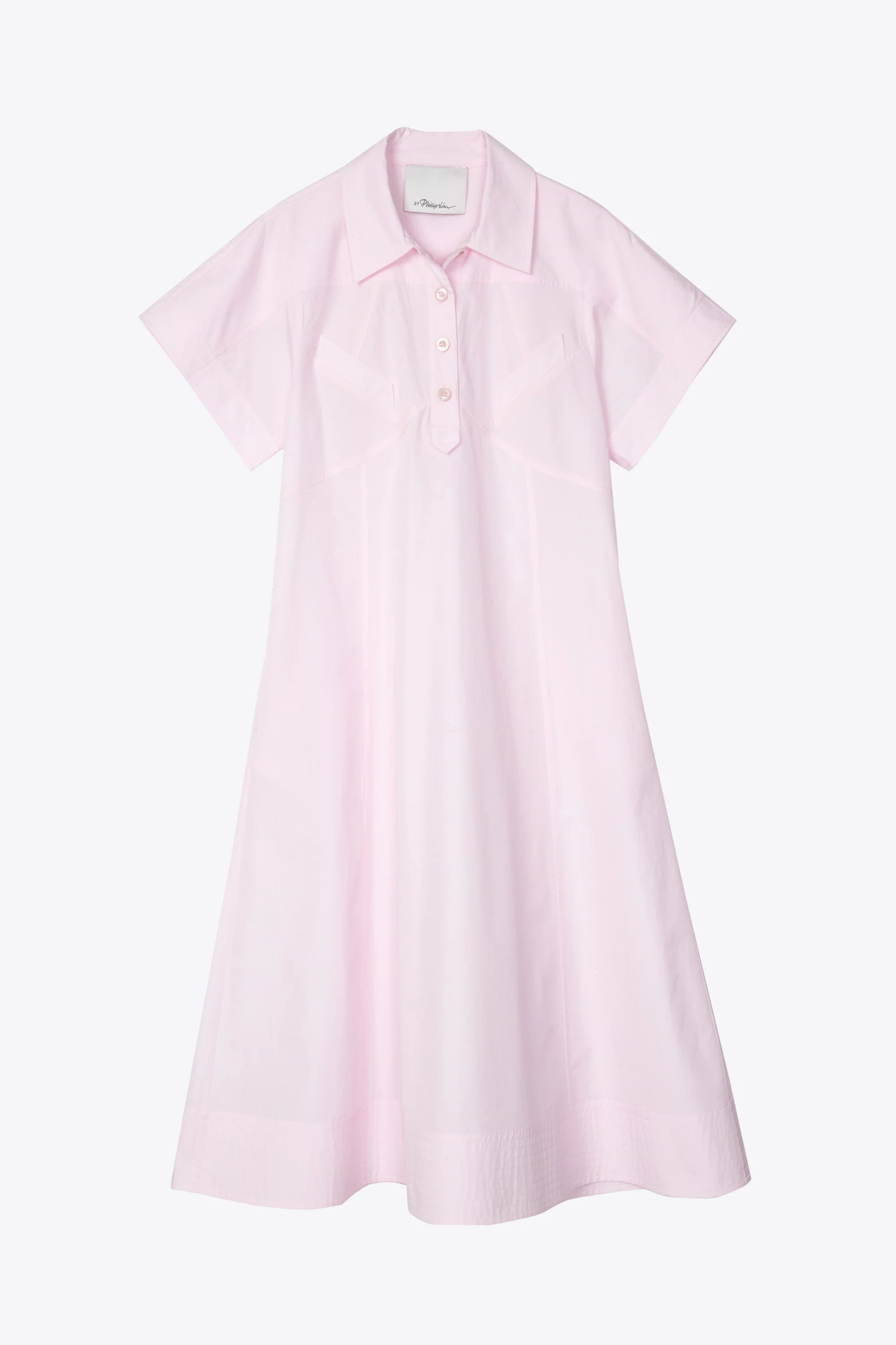 Poplin Trapeze Shirt Dress - Image 12
