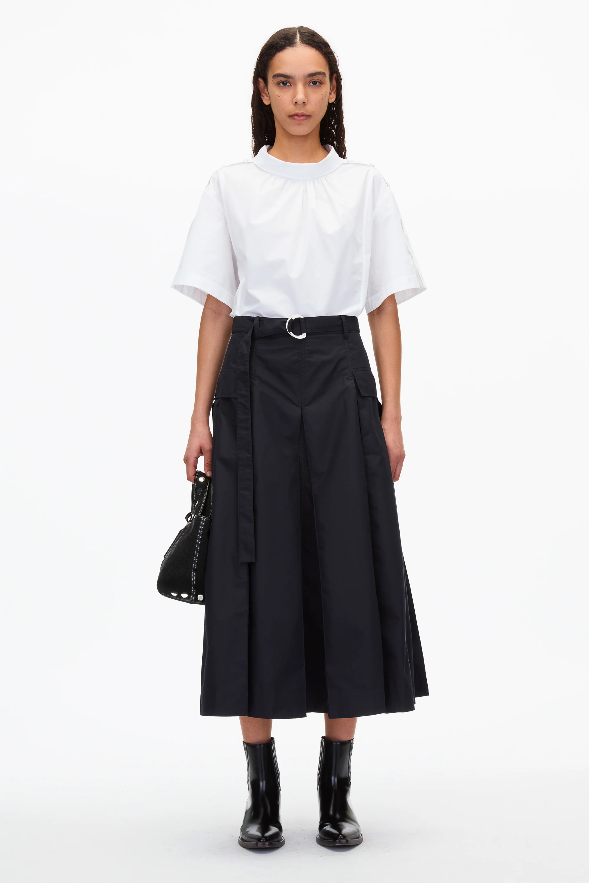 Utility Poplin Midi Skirt - Image 5