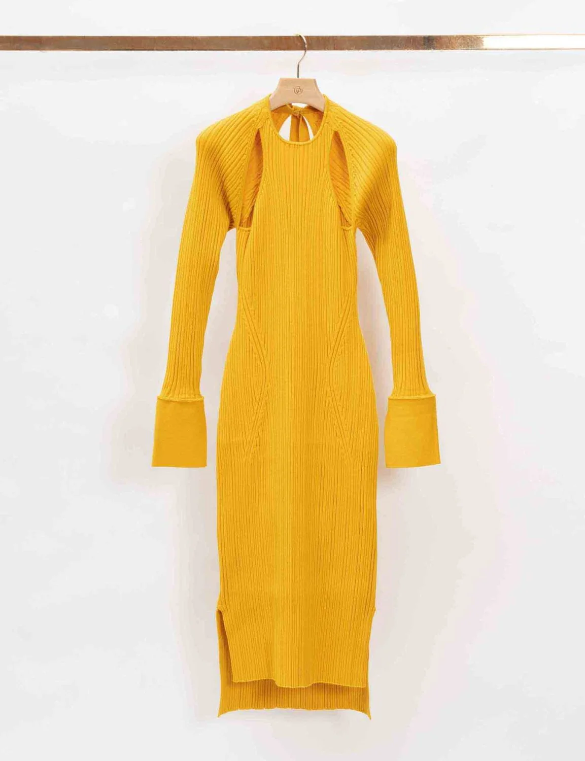 Variegated Rib Dress With Scooped Back - Image 4