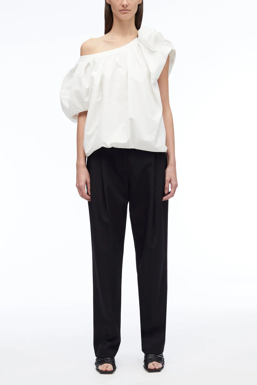 Poplin Flower Detail Top - Image 7